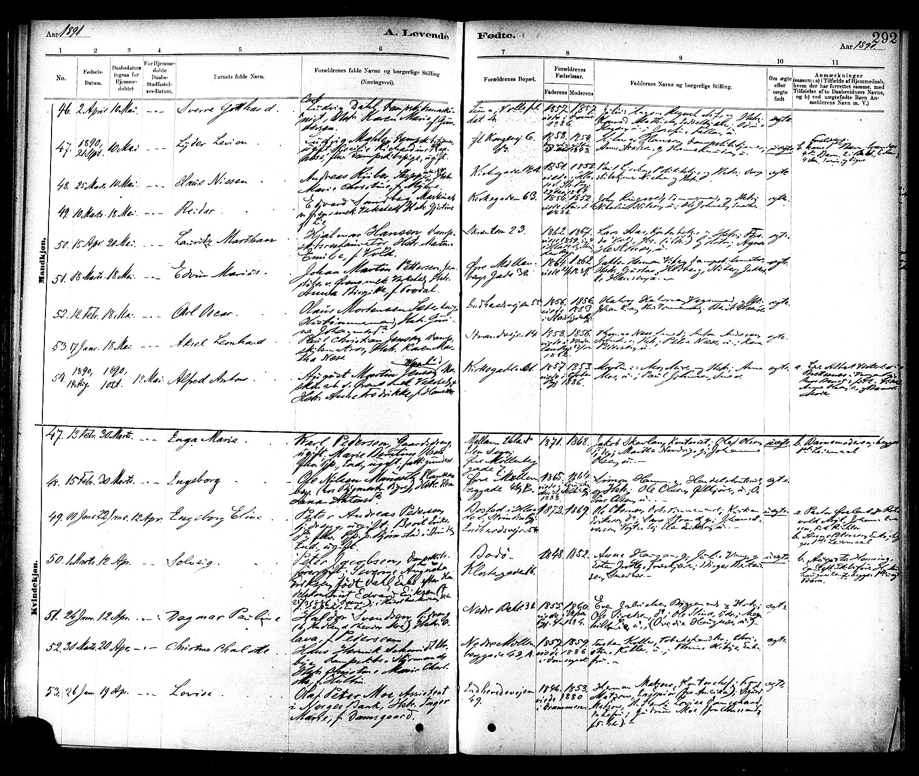 Ministerialprotokoller, klokkerbøker og fødselsregistre - Sør-Trøndelag, SAT/A-1456/604/L0188: Parish register (official) no. 604A09, 1878-1892, p. 292