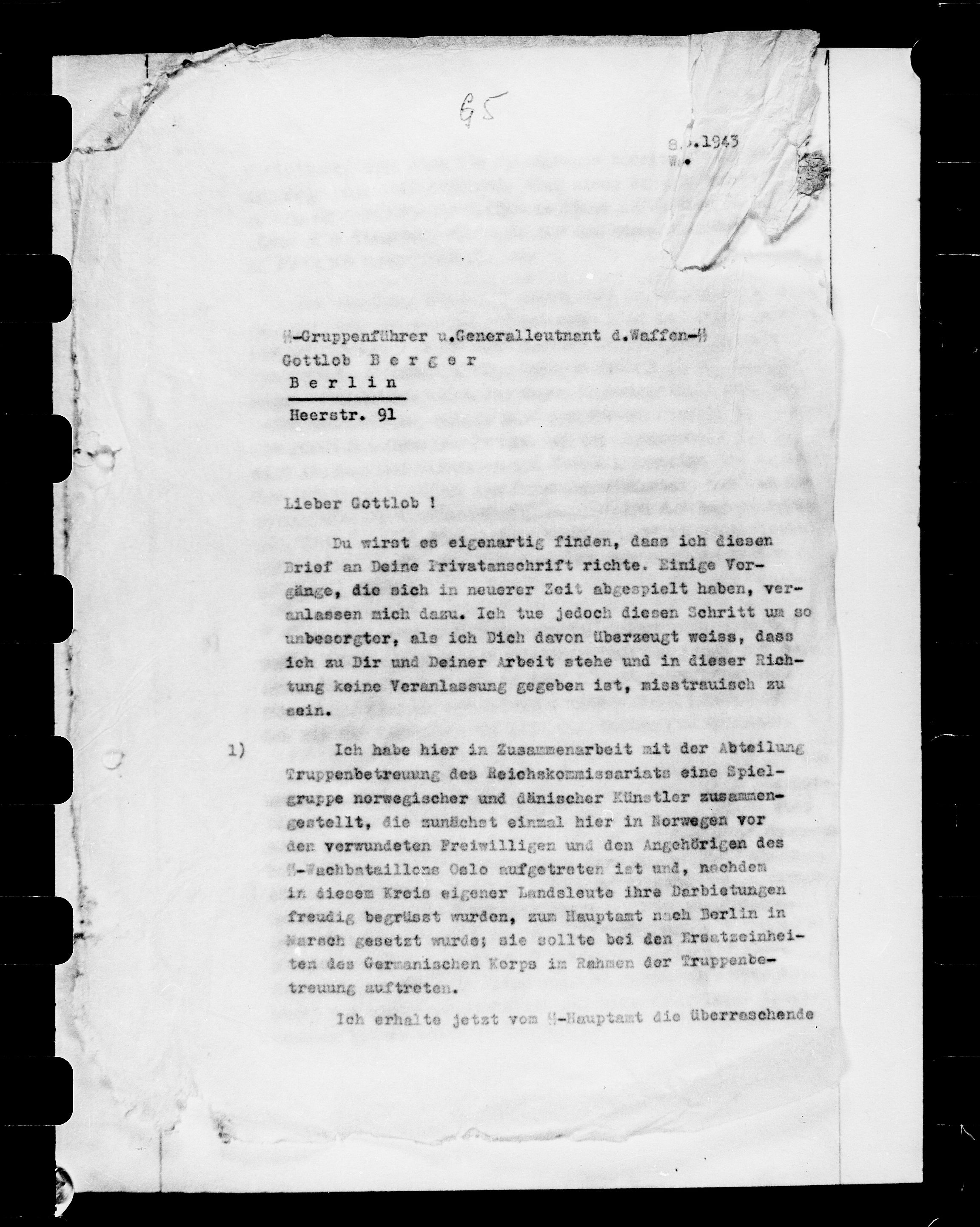 Documents Section, AV/RA-RAFA-2200/V/L0072: Film med FO IIs bestillingsnummer., 1940-1945, p. 330