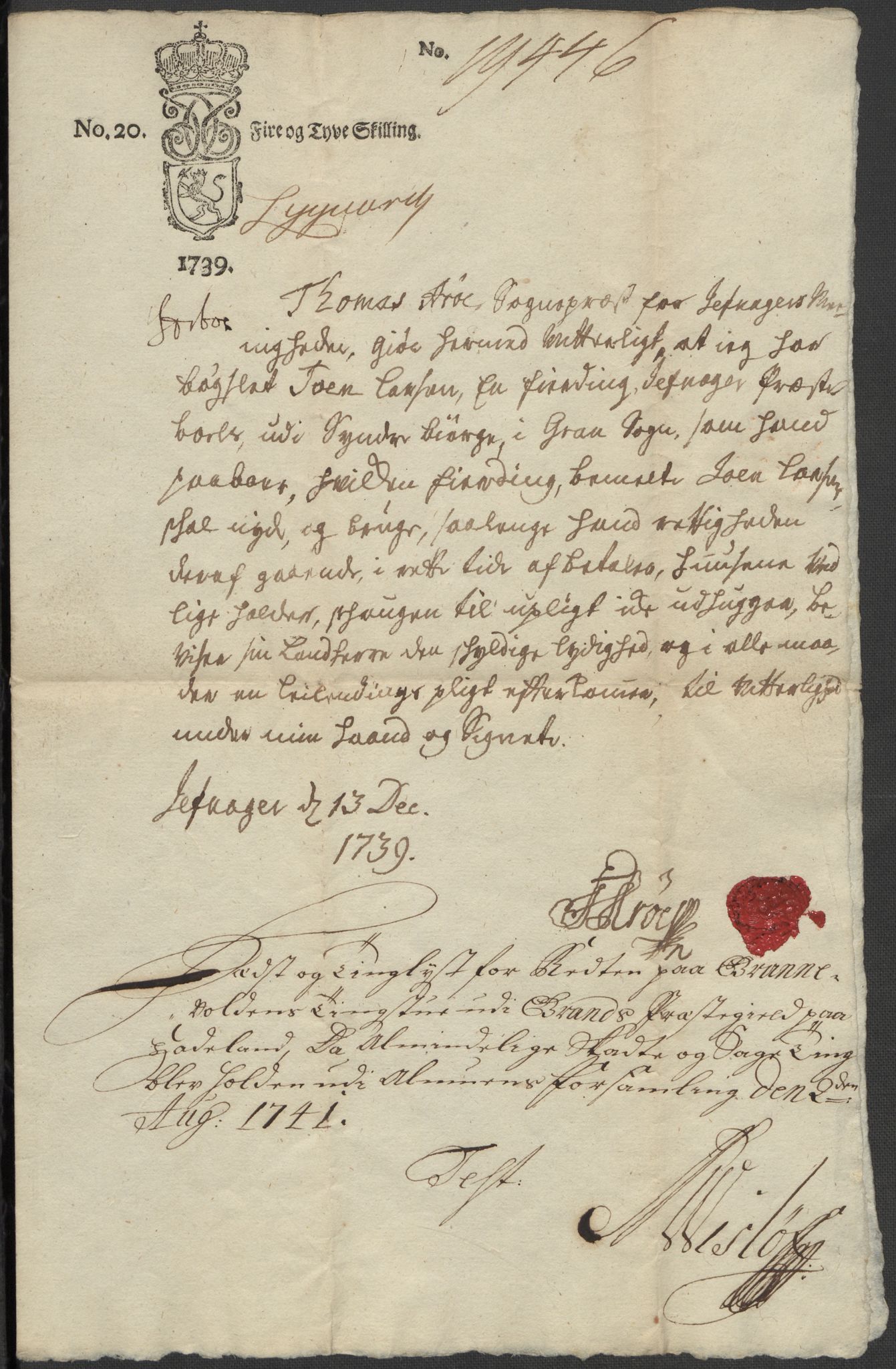 Riksarkivets diplomsamling, RA/EA-5965/F15/L0014: Prestearkiv - Oppland, 1696-1879, p. 62