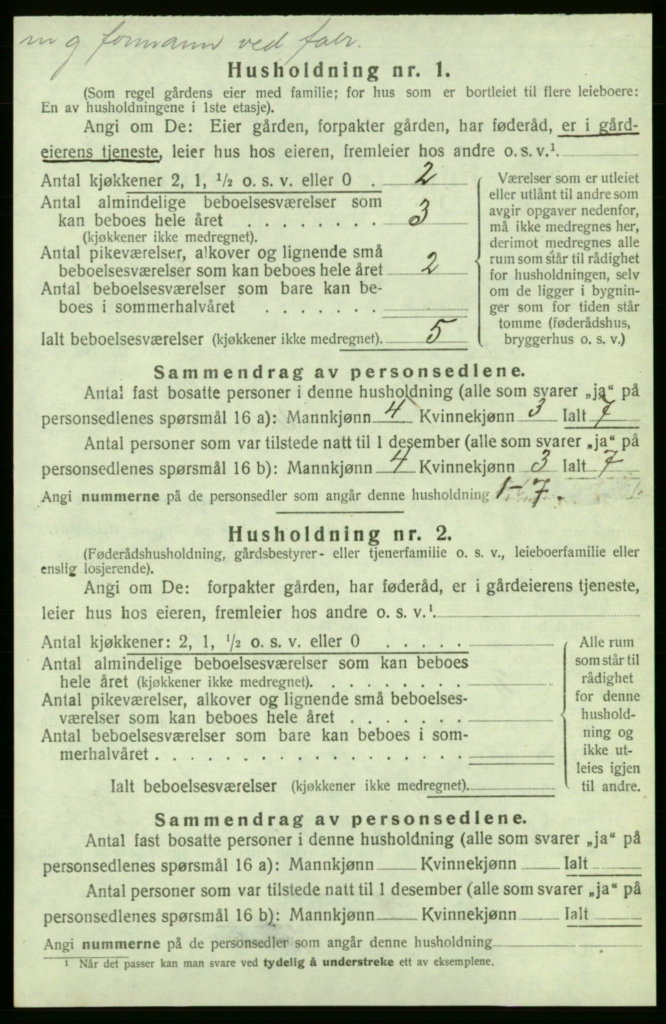 SAB, 1920 census for Askøy, 1920, p. 2490