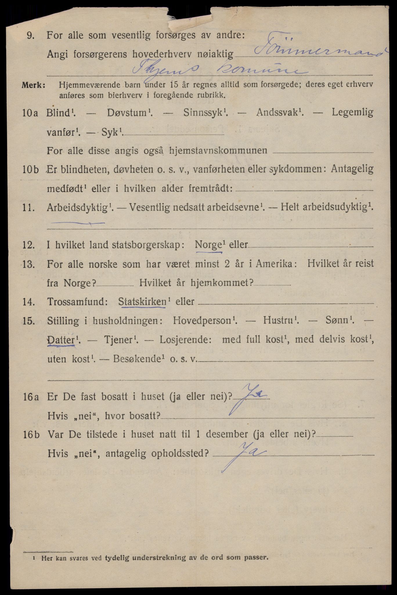 SAT, 1920 census for Trondheim, 1920, p. 35559