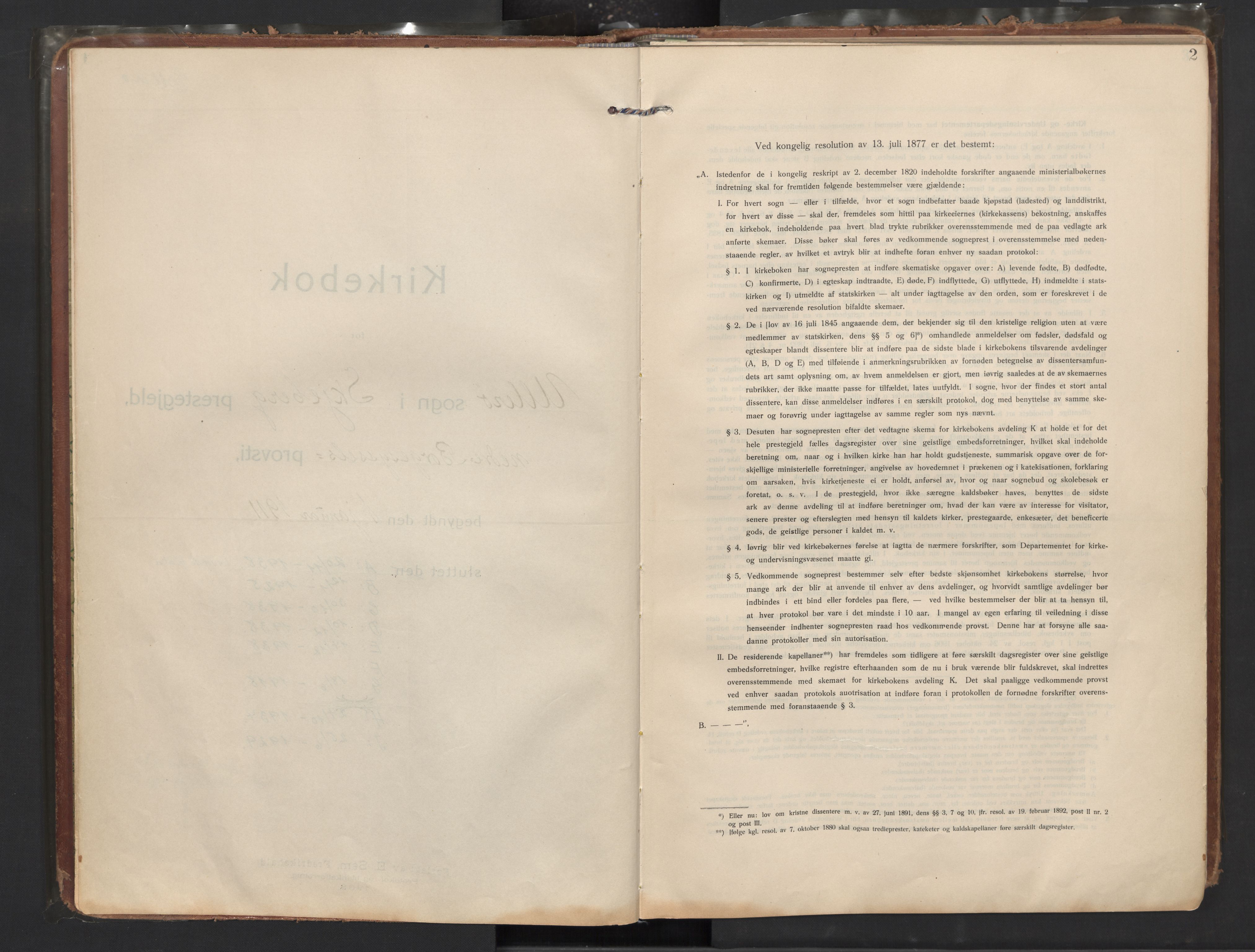 Skjeberg prestekontor Kirkebøker, SAO/A-10923/F/Fb/L0003: Parish register (official) no. II 3, 1911-1938, p. 2