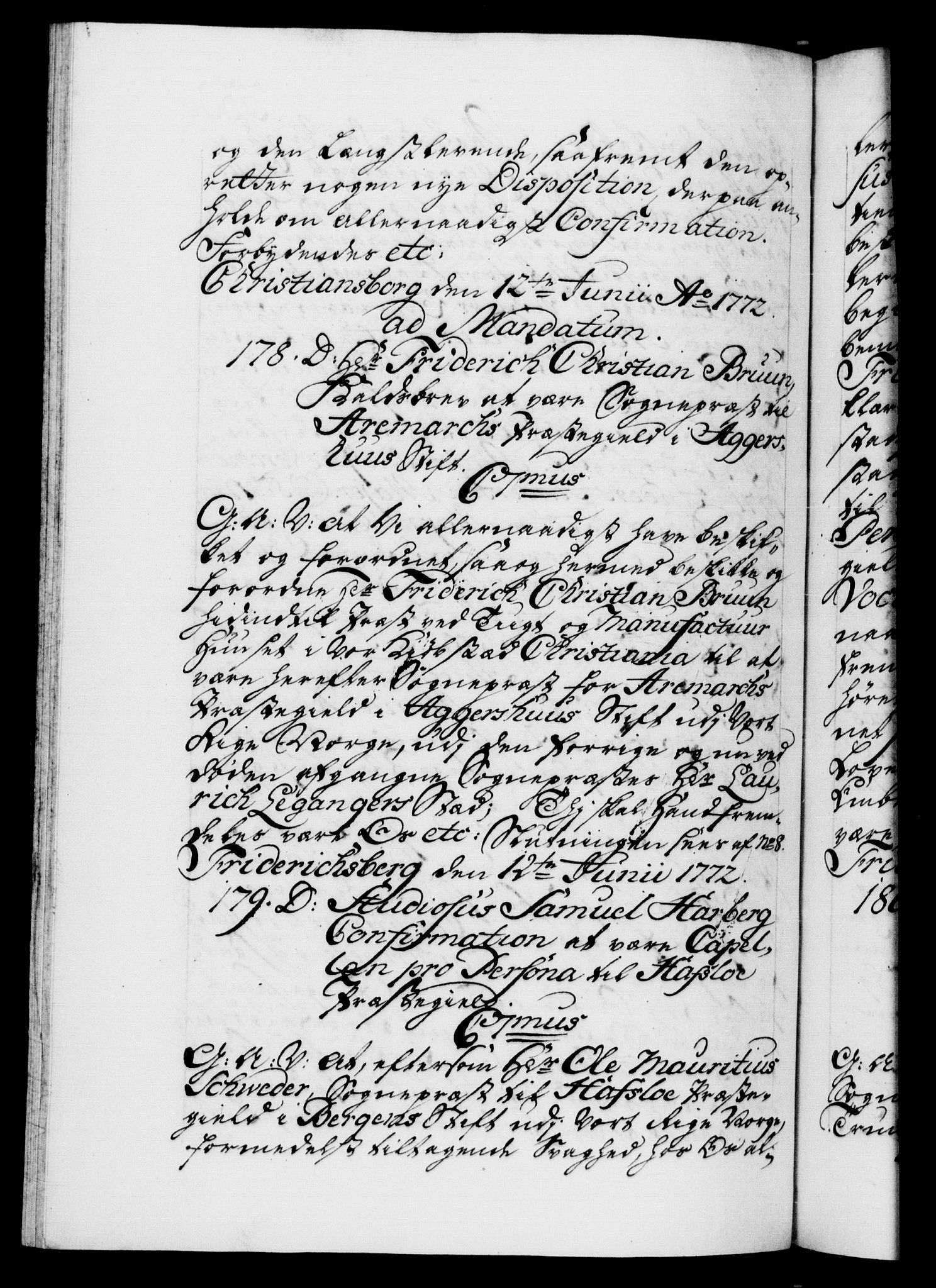 Danske Kanselli 1572-1799, AV/RA-EA-3023/F/Fc/Fca/Fcaa/L0045: Norske registre "Norske eller 3. dept.s åpne brev, 1771-1773, p. 330b