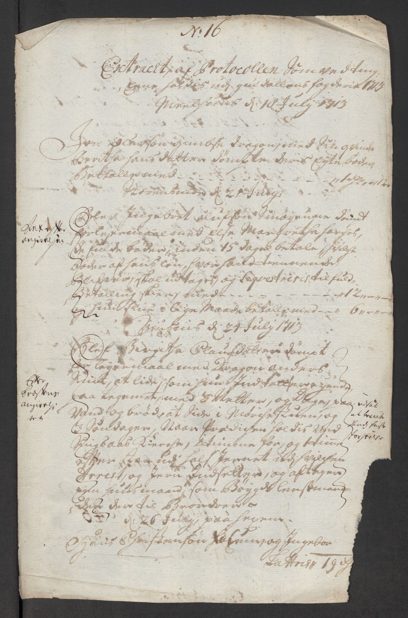 Rentekammeret inntil 1814, Reviderte regnskaper, Fogderegnskap, AV/RA-EA-4092/R60/L3964: Fogderegnskap Orkdal og Gauldal, 1713, p. 406