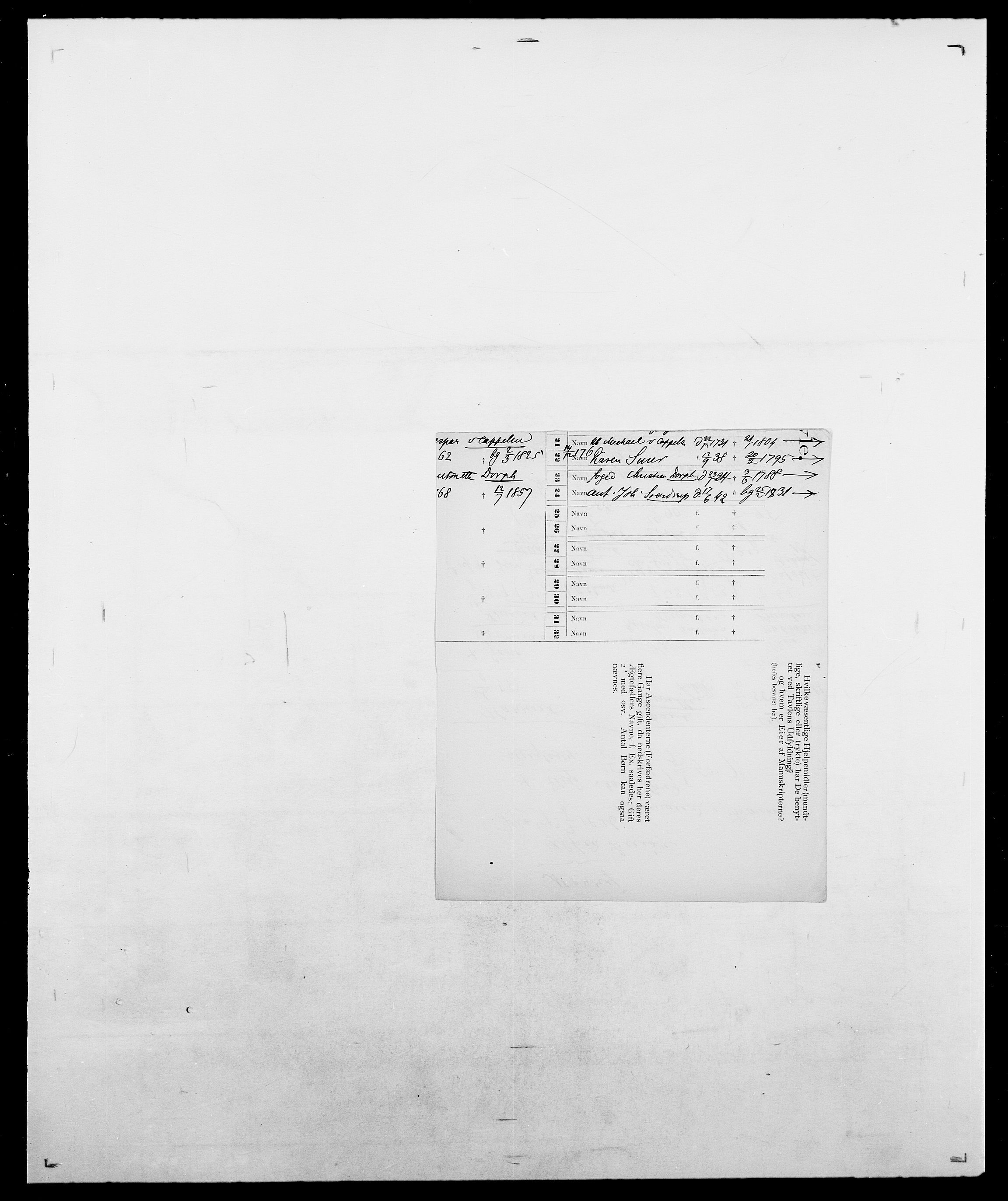 Delgobe, Charles Antoine - samling, AV/SAO-PAO-0038/D/Da/L0026: Mechelby - Montoppidan, p. 330