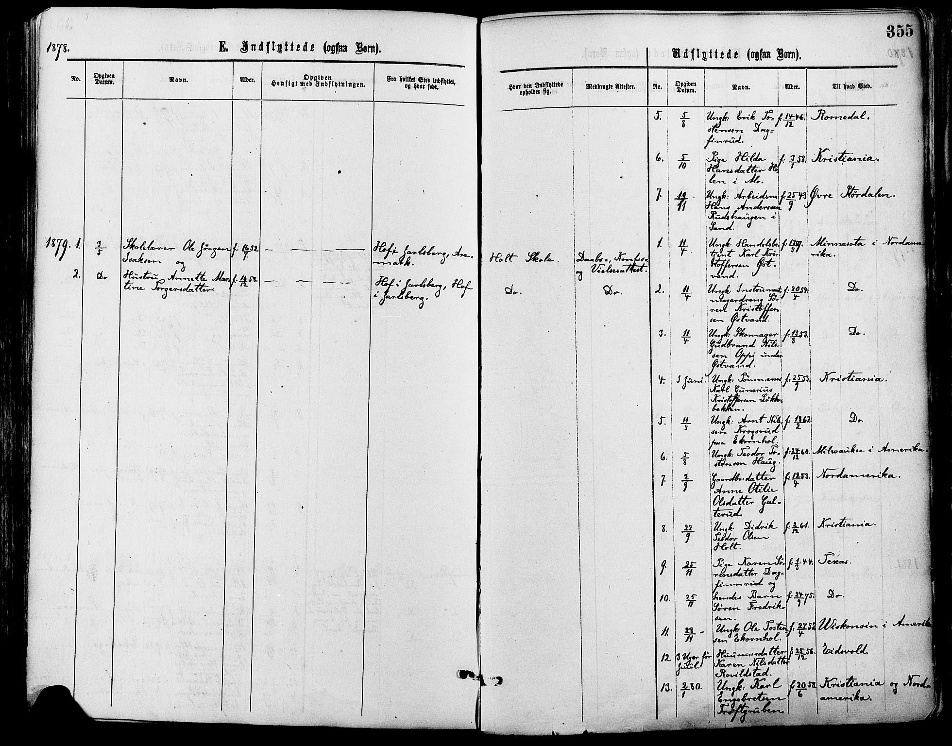 Nord-Odal prestekontor, AV/SAH-PREST-032/H/Ha/Haa/L0005: Parish register (official) no. 5, 1874-1885, p. 355