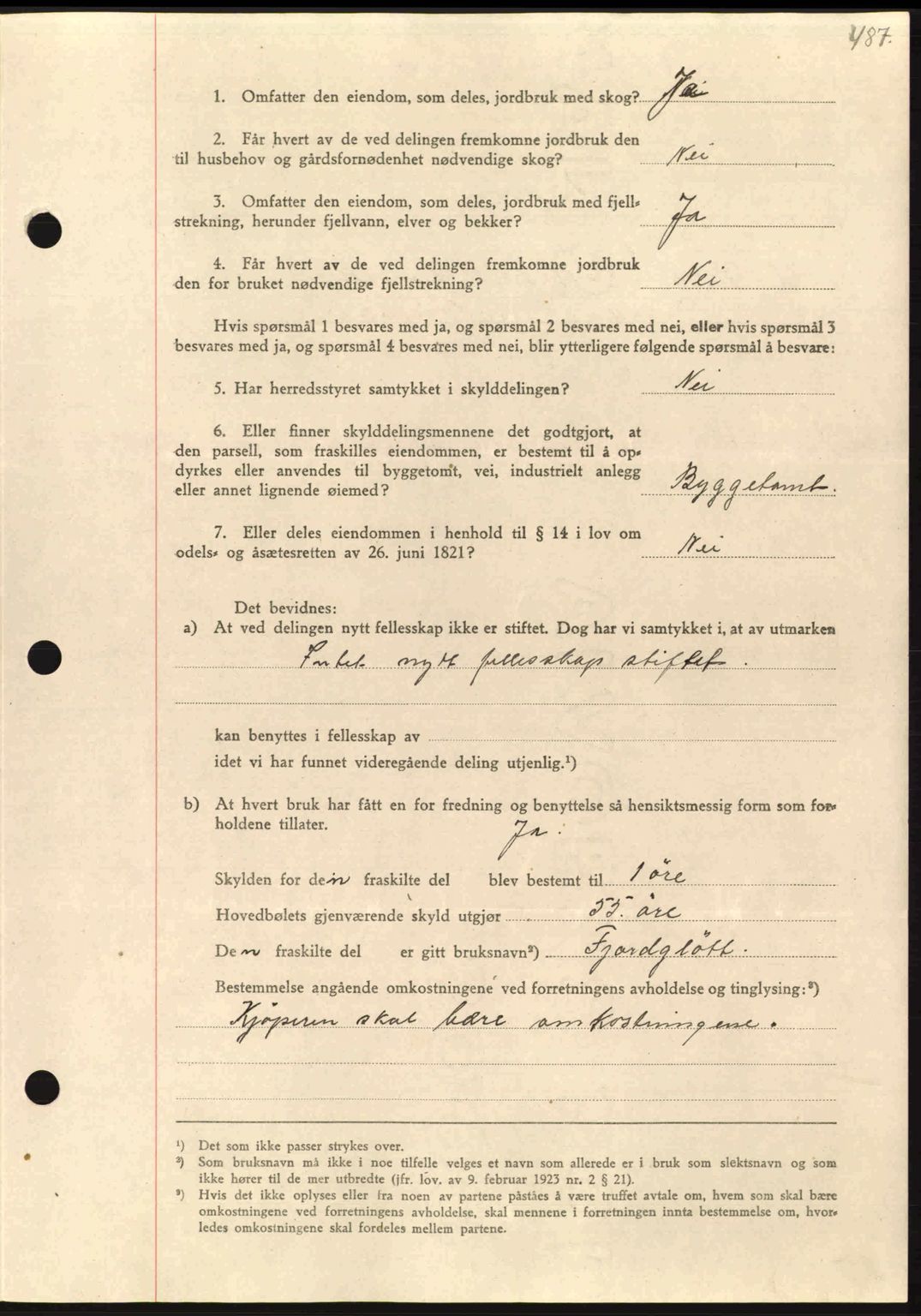 Nordmøre sorenskriveri, AV/SAT-A-4132/1/2/2Ca: Mortgage book no. A97, 1944-1944, Diary no: : 703/1944