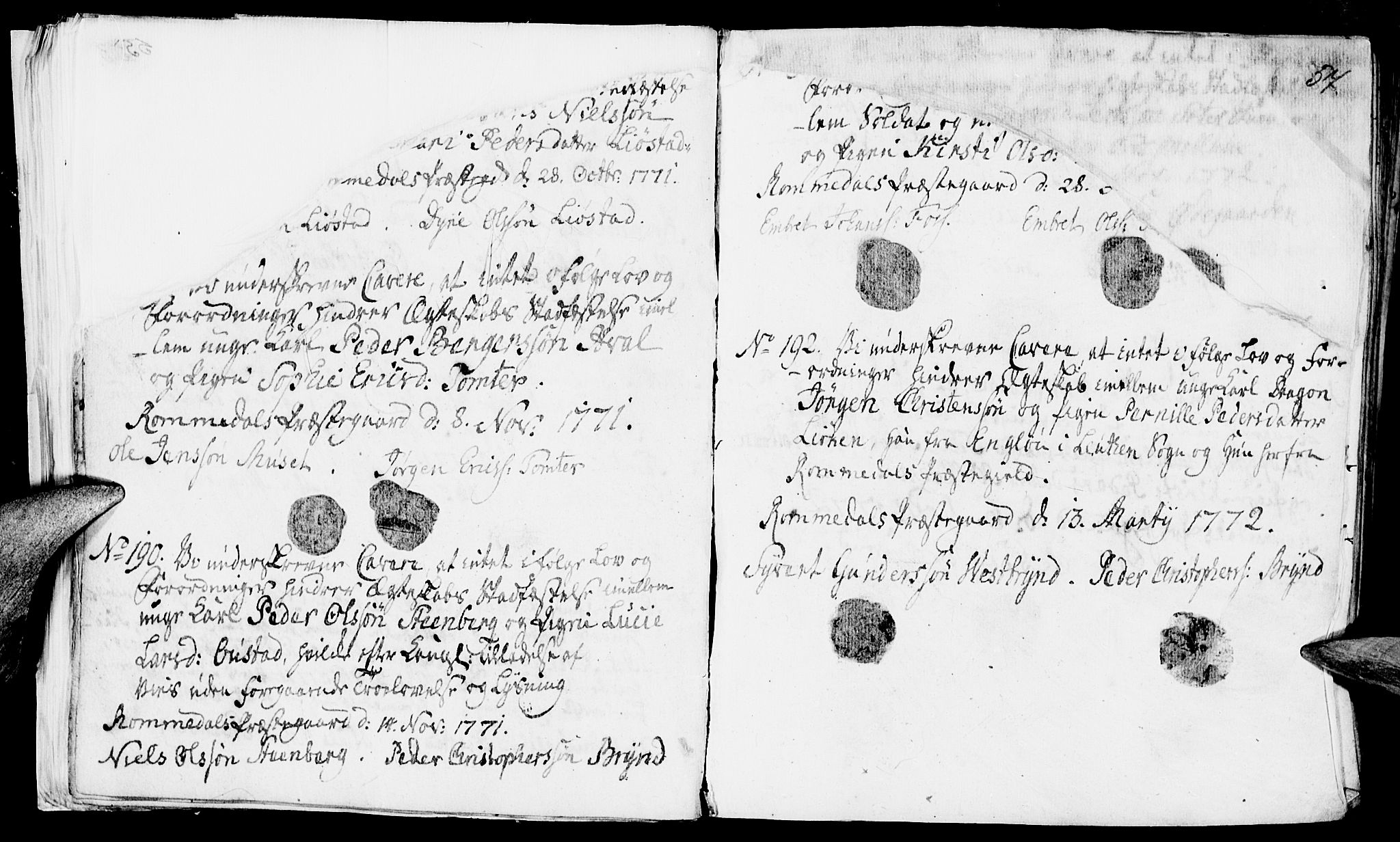Romedal prestekontor, AV/SAH-PREST-004/I/L0001: Best man's statements no. 1, 1762-1802, p. 56-57