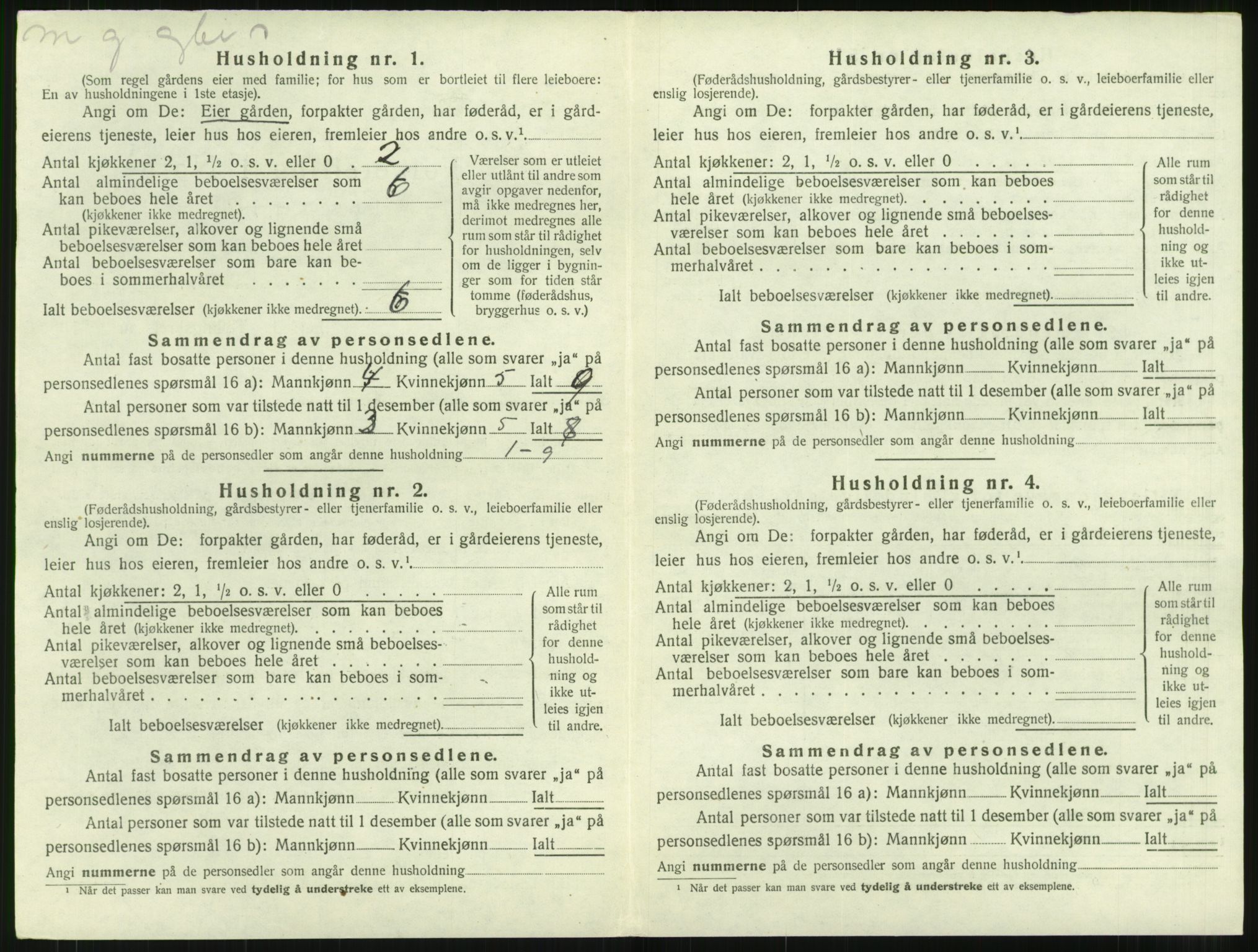 SAT, 1920 census for Bremsnes, 1920, p. 680