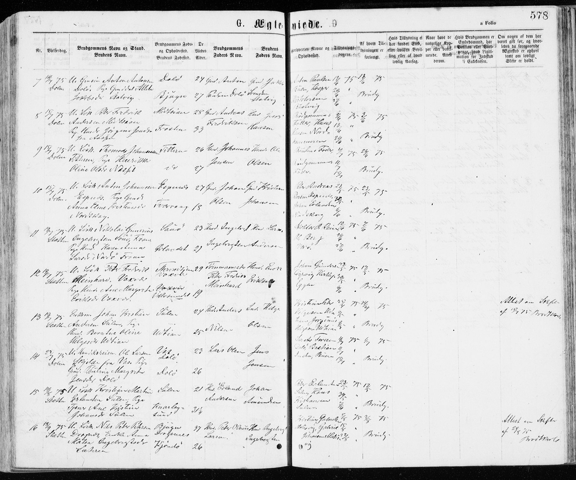 Ministerialprotokoller, klokkerbøker og fødselsregistre - Sør-Trøndelag, SAT/A-1456/640/L0576: Parish register (official) no. 640A01, 1846-1876, p. 578