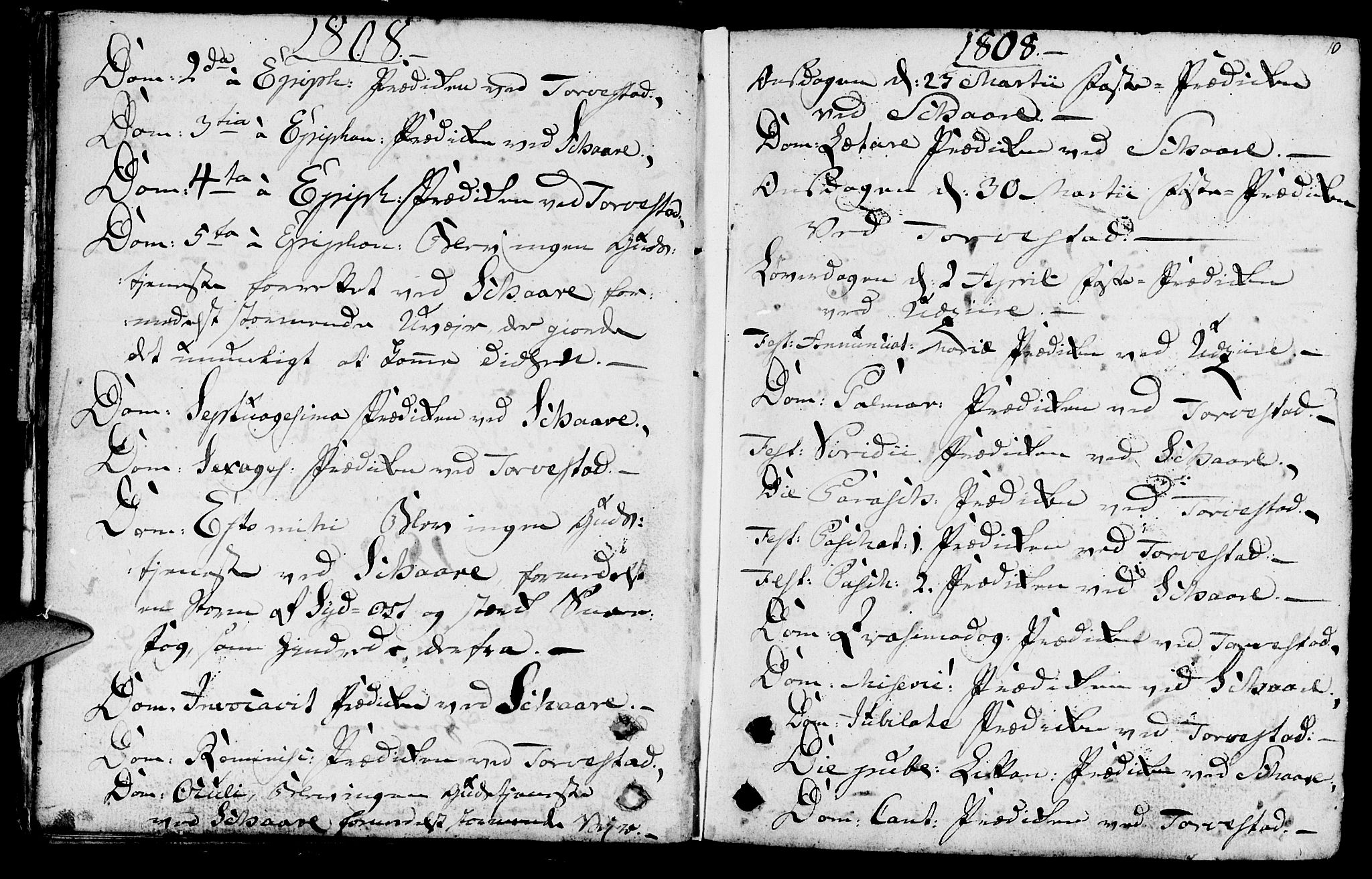 Torvastad sokneprestkontor, SAST/A -101857/H/Ha/Haa/L0002: Parish register (official) no. A 2, 1801-1817, p. 10