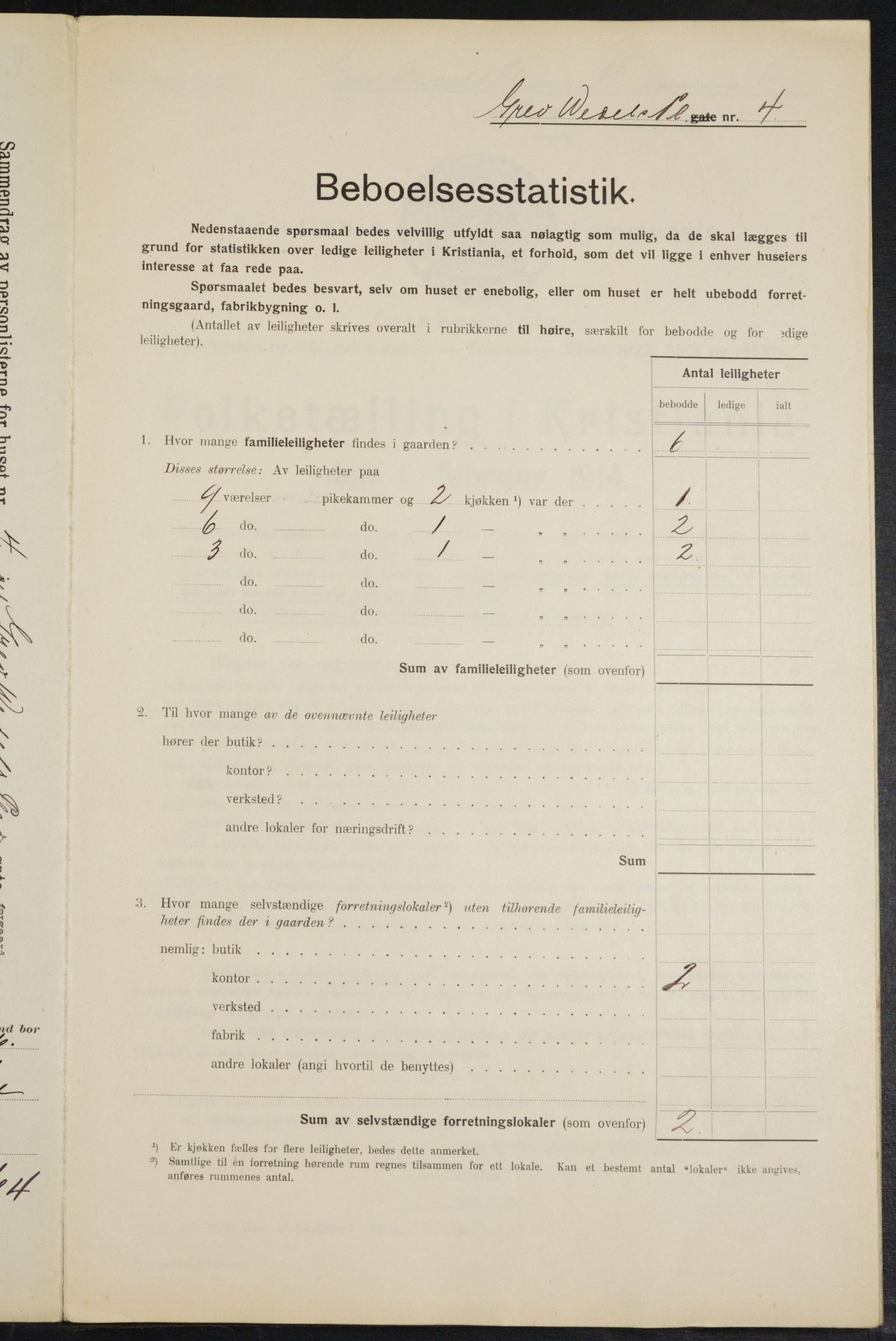 OBA, Municipal Census 1914 for Kristiania, 1914, p. 30008