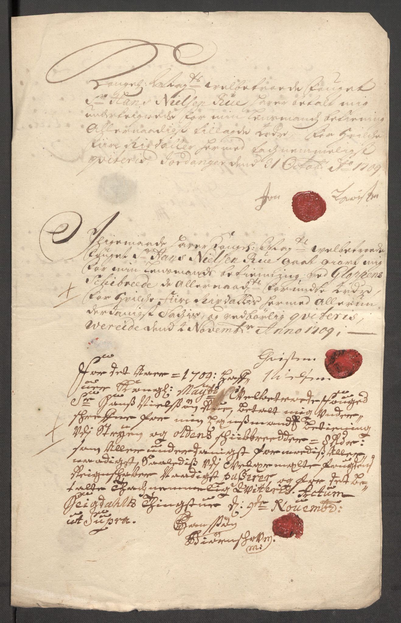 Rentekammeret inntil 1814, Reviderte regnskaper, Fogderegnskap, AV/RA-EA-4092/R53/L3432: Fogderegnskap Sunn- og Nordfjord, 1709, p. 187