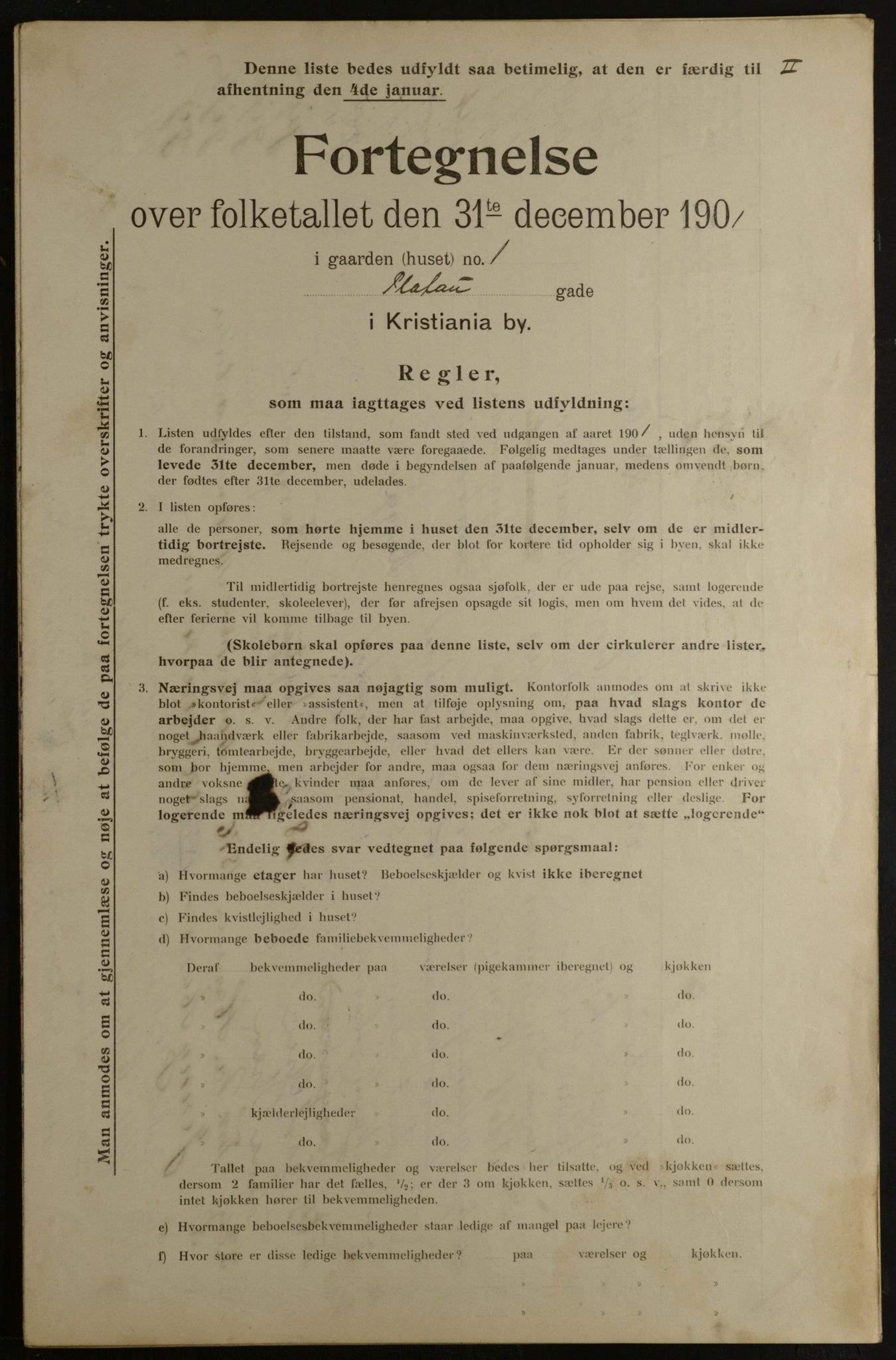 OBA, Municipal Census 1901 for Kristiania, 1901, p. 12334