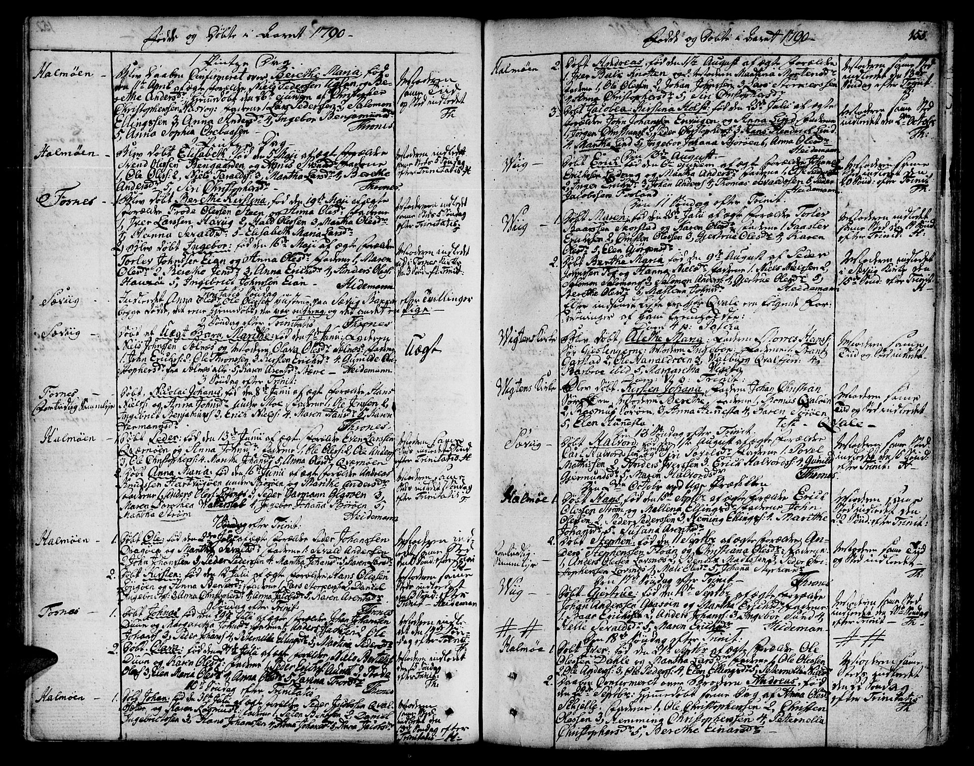 Ministerialprotokoller, klokkerbøker og fødselsregistre - Nord-Trøndelag, SAT/A-1458/773/L0608: Parish register (official) no. 773A02, 1784-1816, p. 153