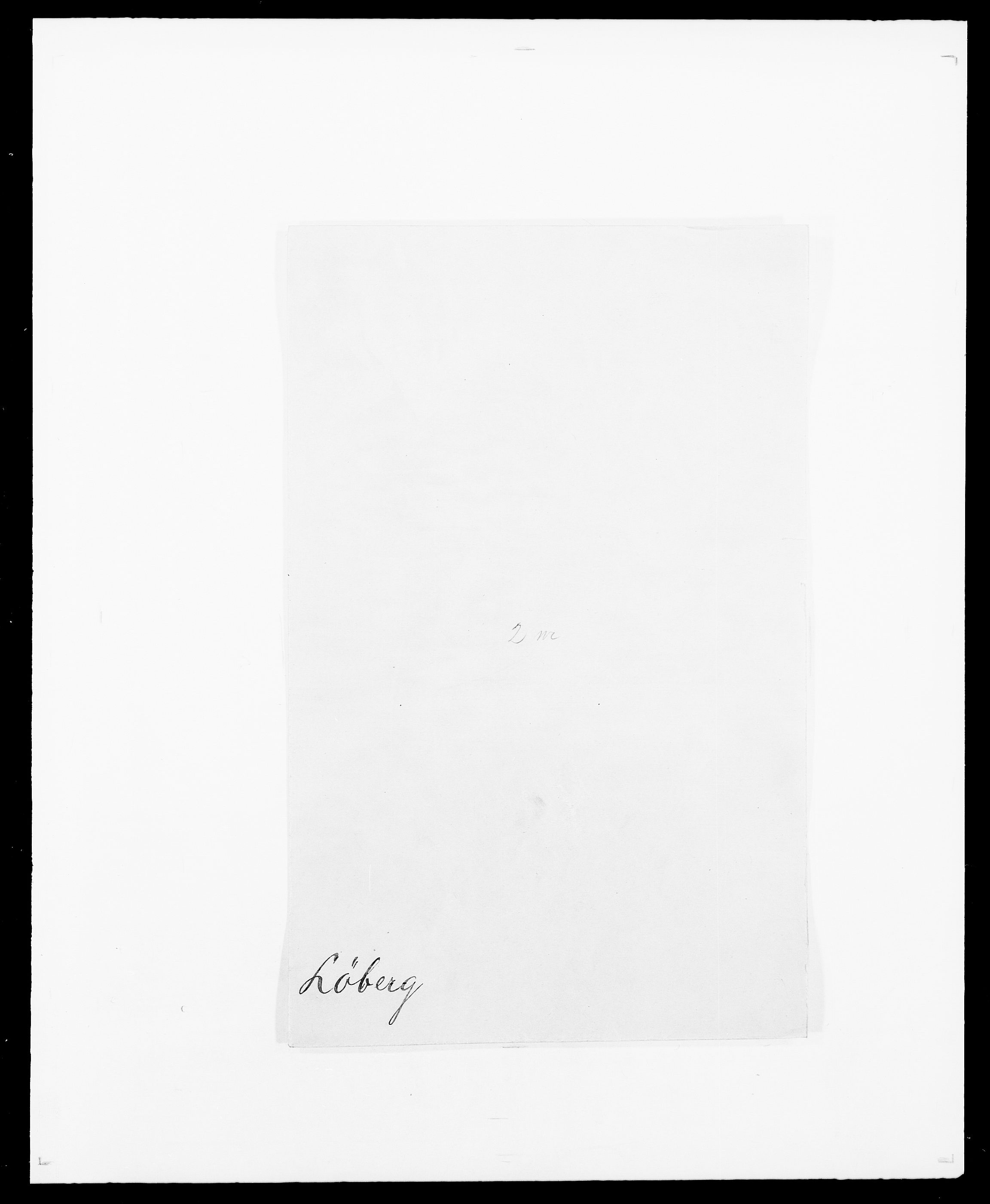 Delgobe, Charles Antoine - samling, AV/SAO-PAO-0038/D/Da/L0025: Løberg - Mazar, p. 1