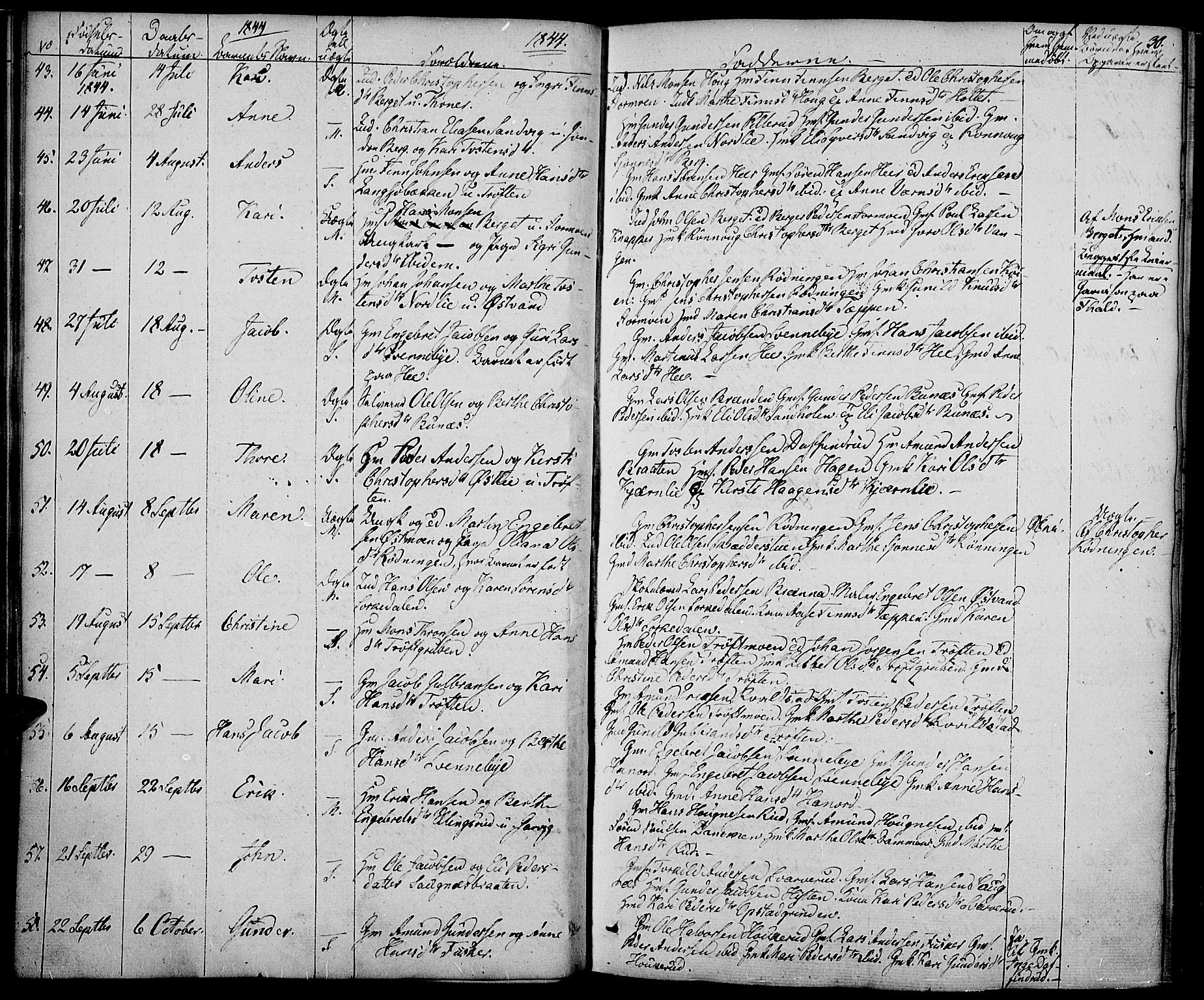 Nord-Odal prestekontor, AV/SAH-PREST-032/H/Ha/Haa/L0002: Parish register (official) no. 2, 1839-1850, p. 30