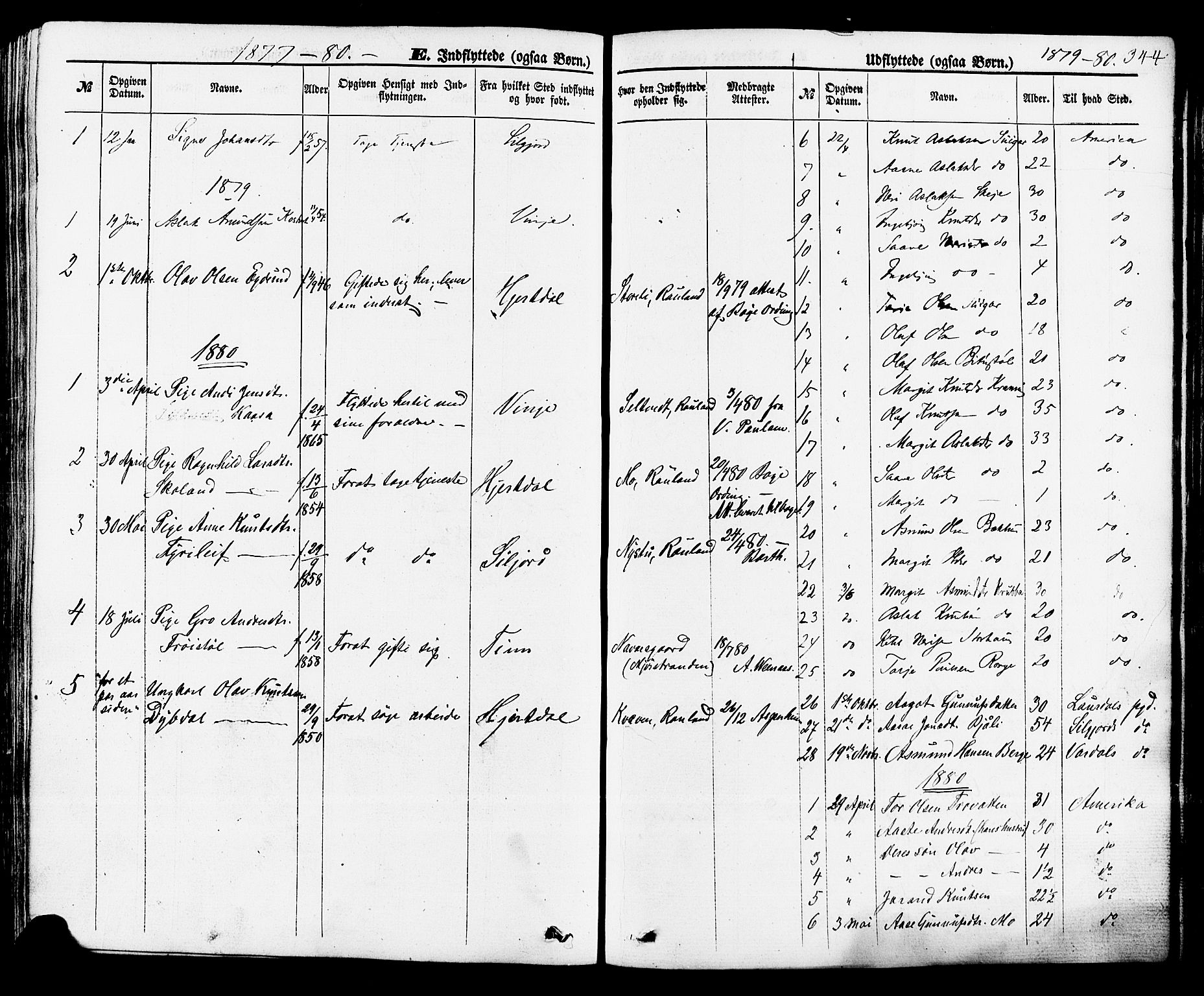 Rauland kirkebøker, SAKO/A-292/F/Fa/L0003: Parish register (official) no. 3, 1859-1886, p. 344