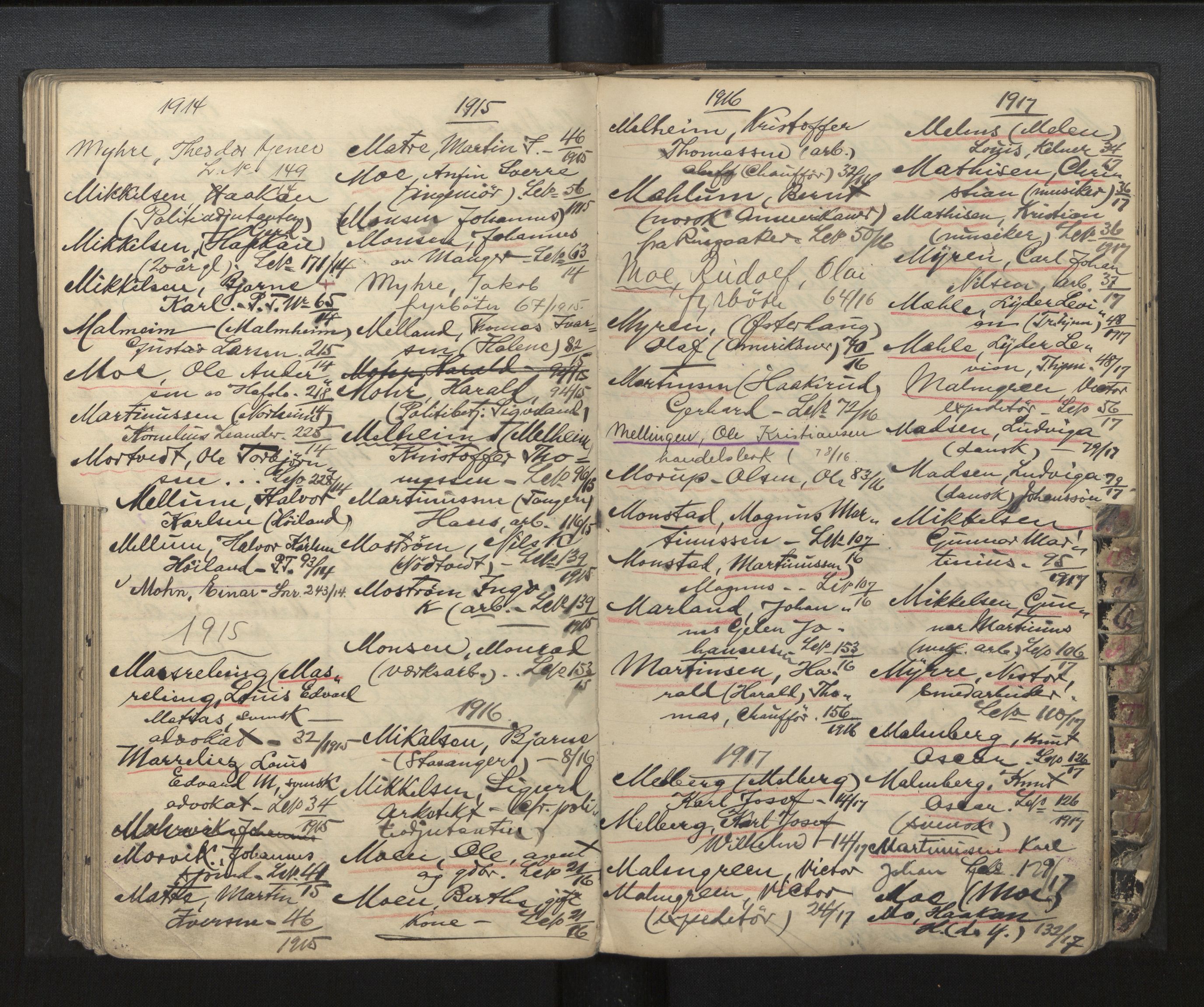 Bergen politikammer / politidistrikt, AV/SAB-A-60401/J.a/J.ac/L0002: Emigrantforbudsregister, 1894-1920