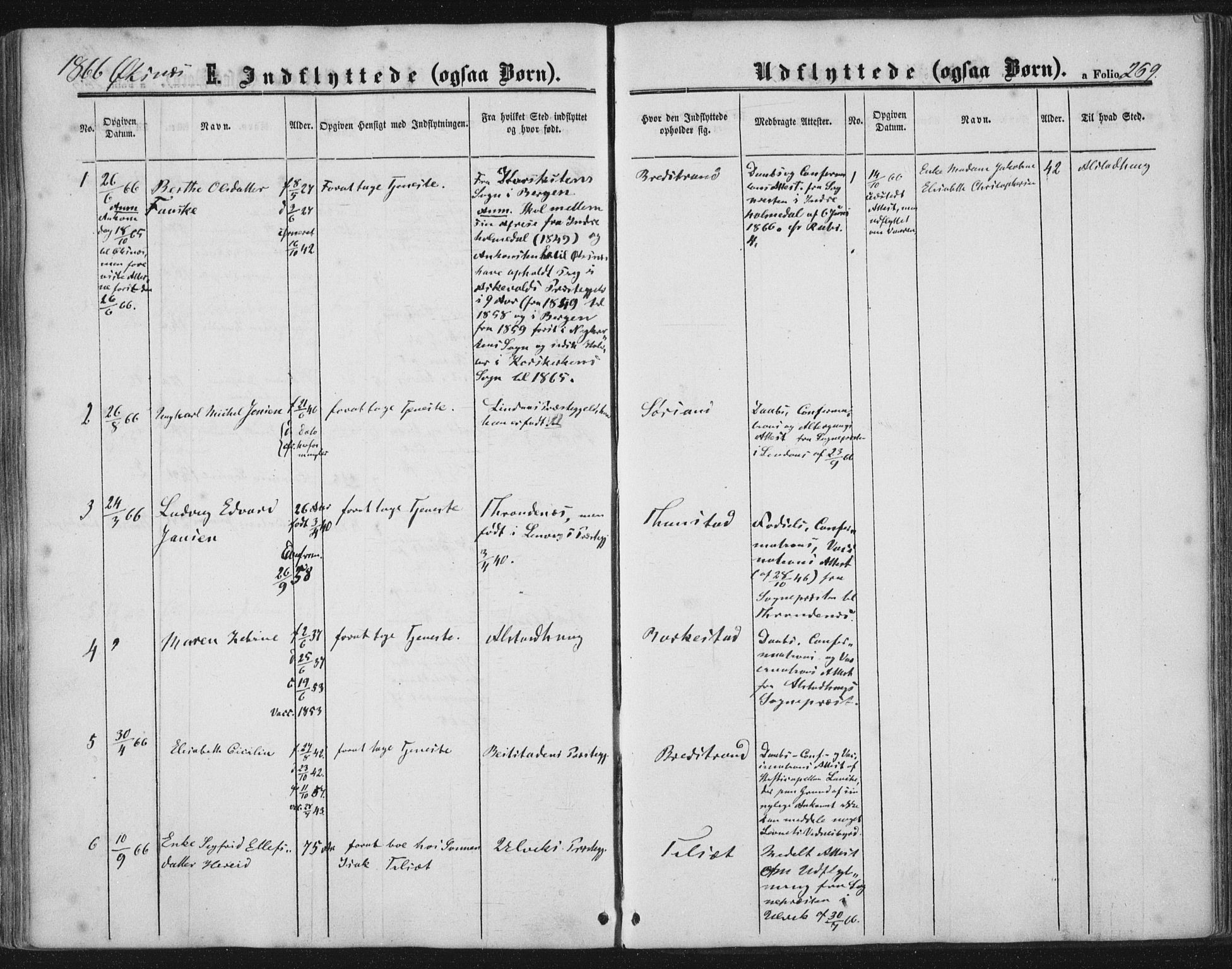 Ministerialprotokoller, klokkerbøker og fødselsregistre - Nordland, AV/SAT-A-1459/893/L1333: Parish register (official) no. 893A06, 1858-1866, p. 269