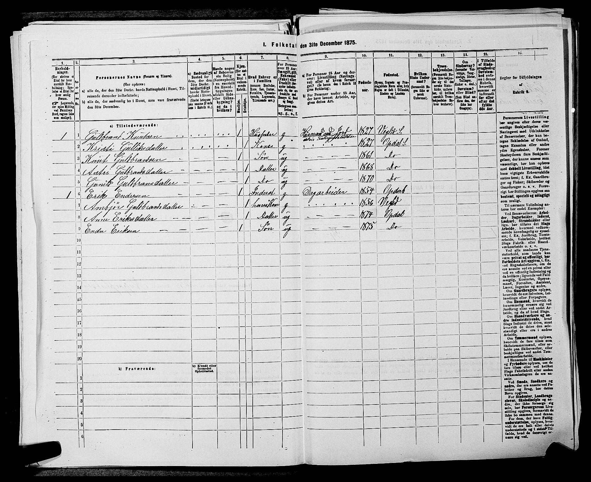 SAKO, 1875 census for 0633P Nore, 1875, p. 369