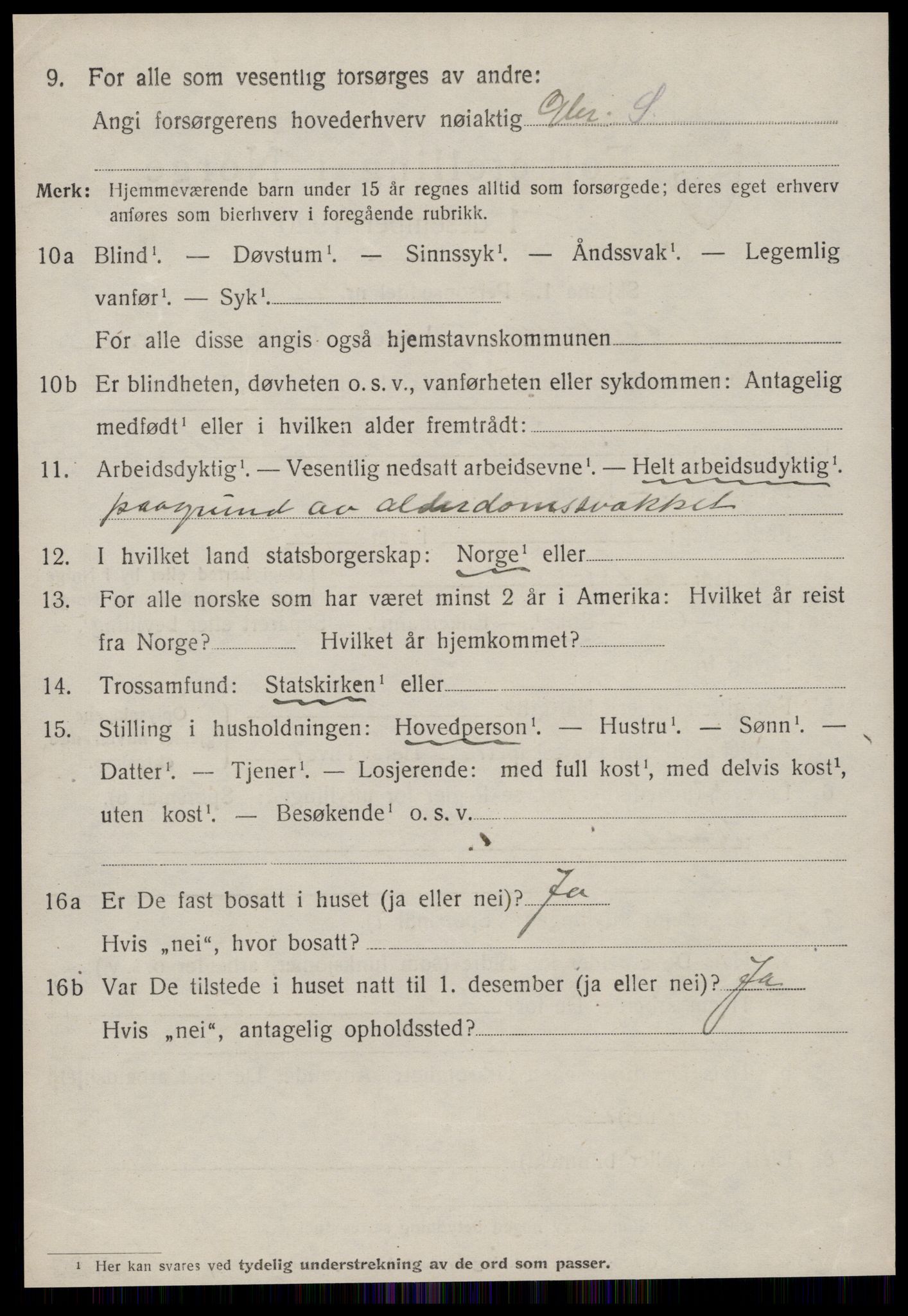 SAT, 1920 census for Kvernes, 1920, p. 748