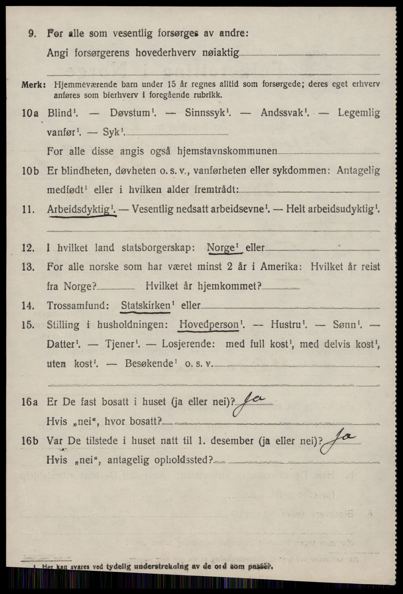 SAT, 1920 census for Nesset, 1920, p. 2803