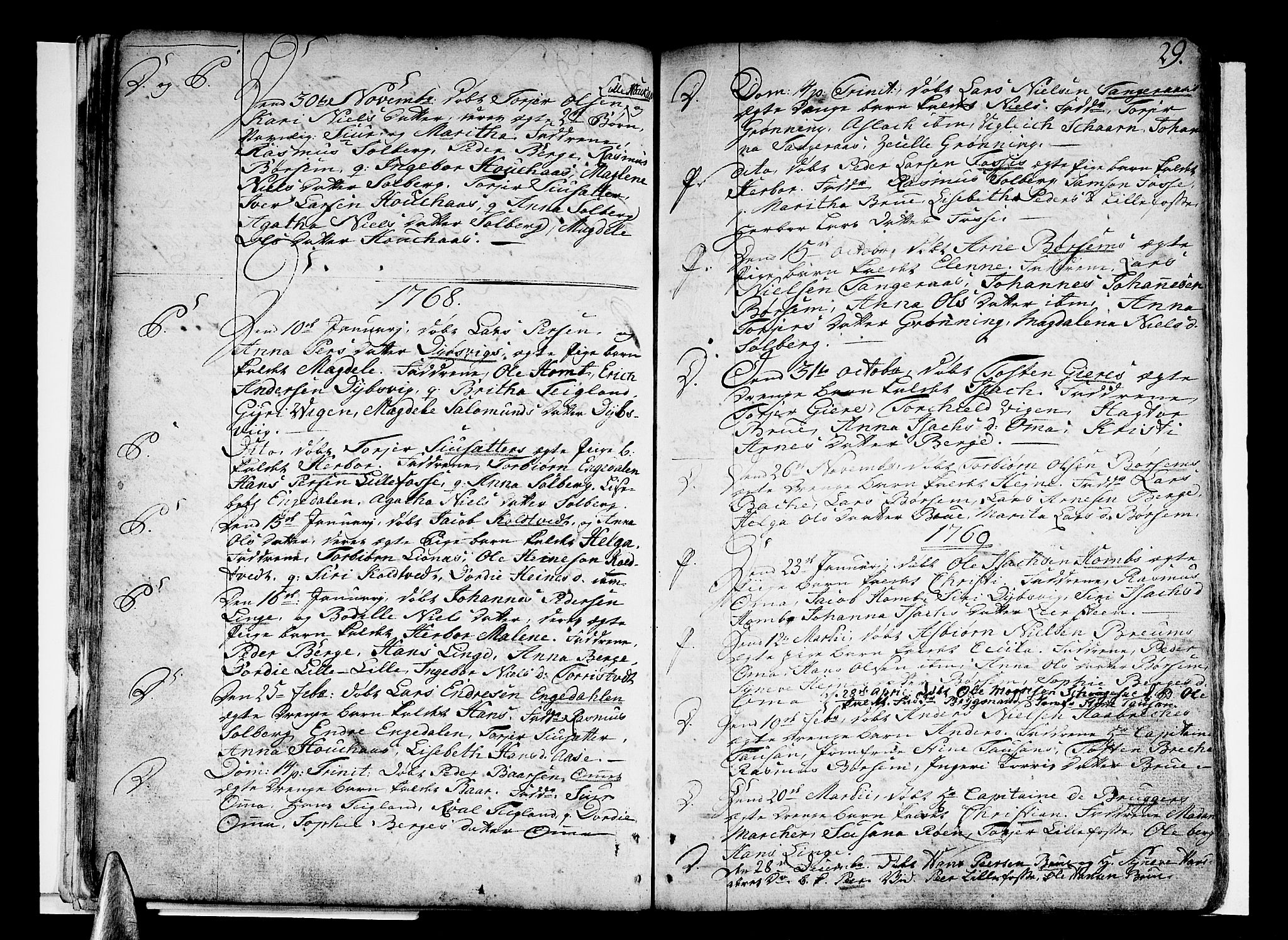 Strandebarm sokneprestembete, SAB/A-78401/H/Haa: Parish register (official) no. A 3 /1, 1750-1787, p. 29