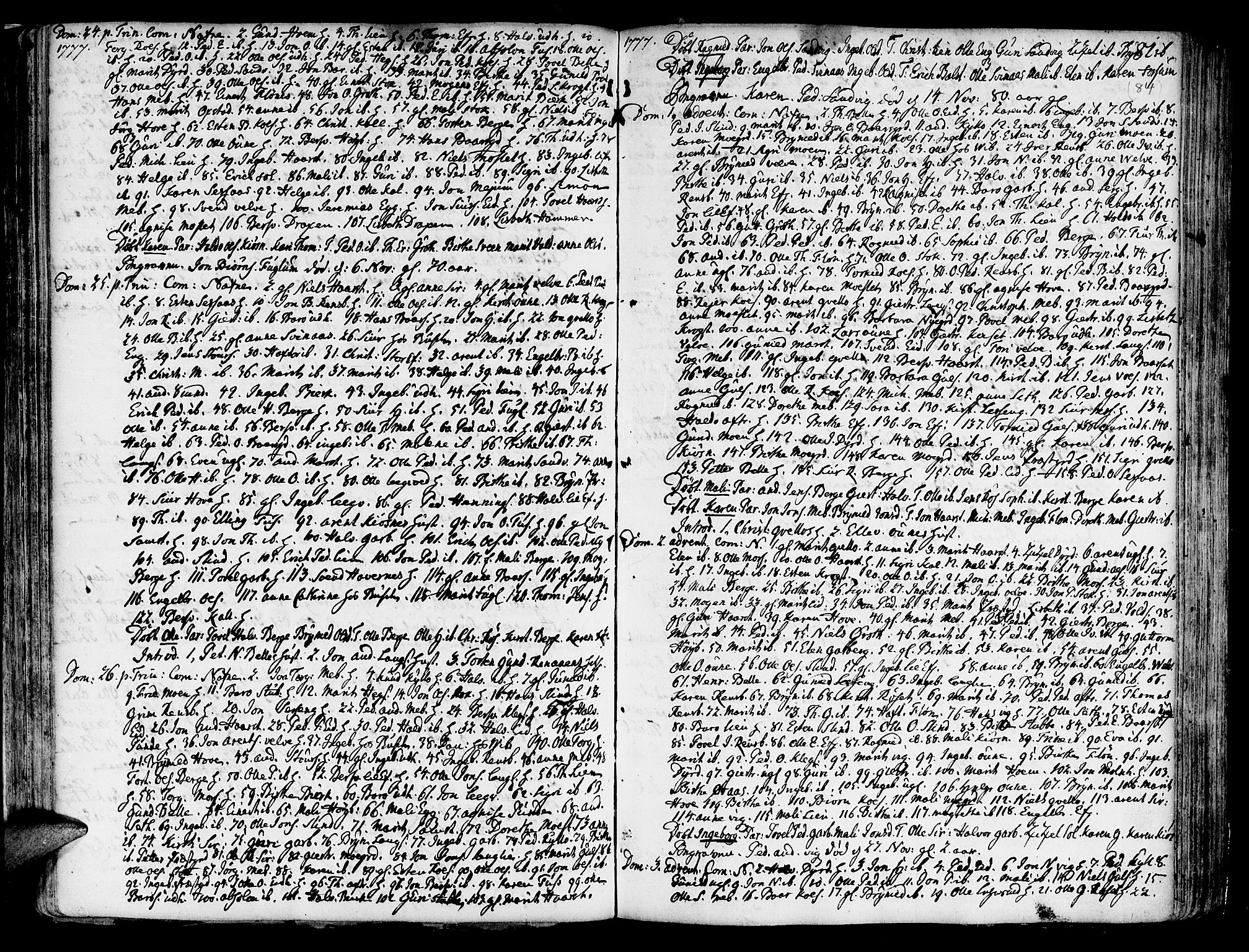 Ministerialprotokoller, klokkerbøker og fødselsregistre - Sør-Trøndelag, SAT/A-1456/695/L1138: Parish register (official) no. 695A02 /1, 1757-1801, p. 84
