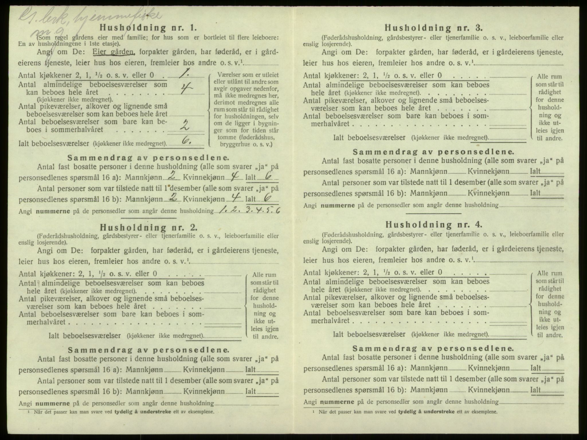 SAB, 1920 census for Selje, 1920, p. 572