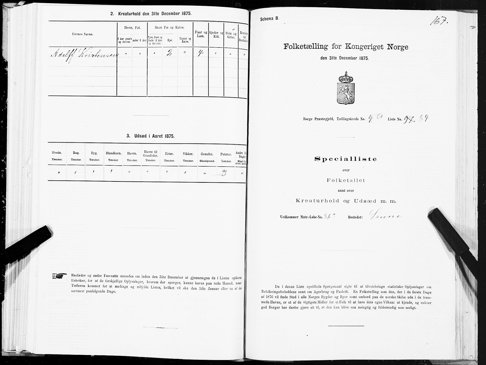 SAT, 1875 census for 1862P Borge, 1875, p. 3167