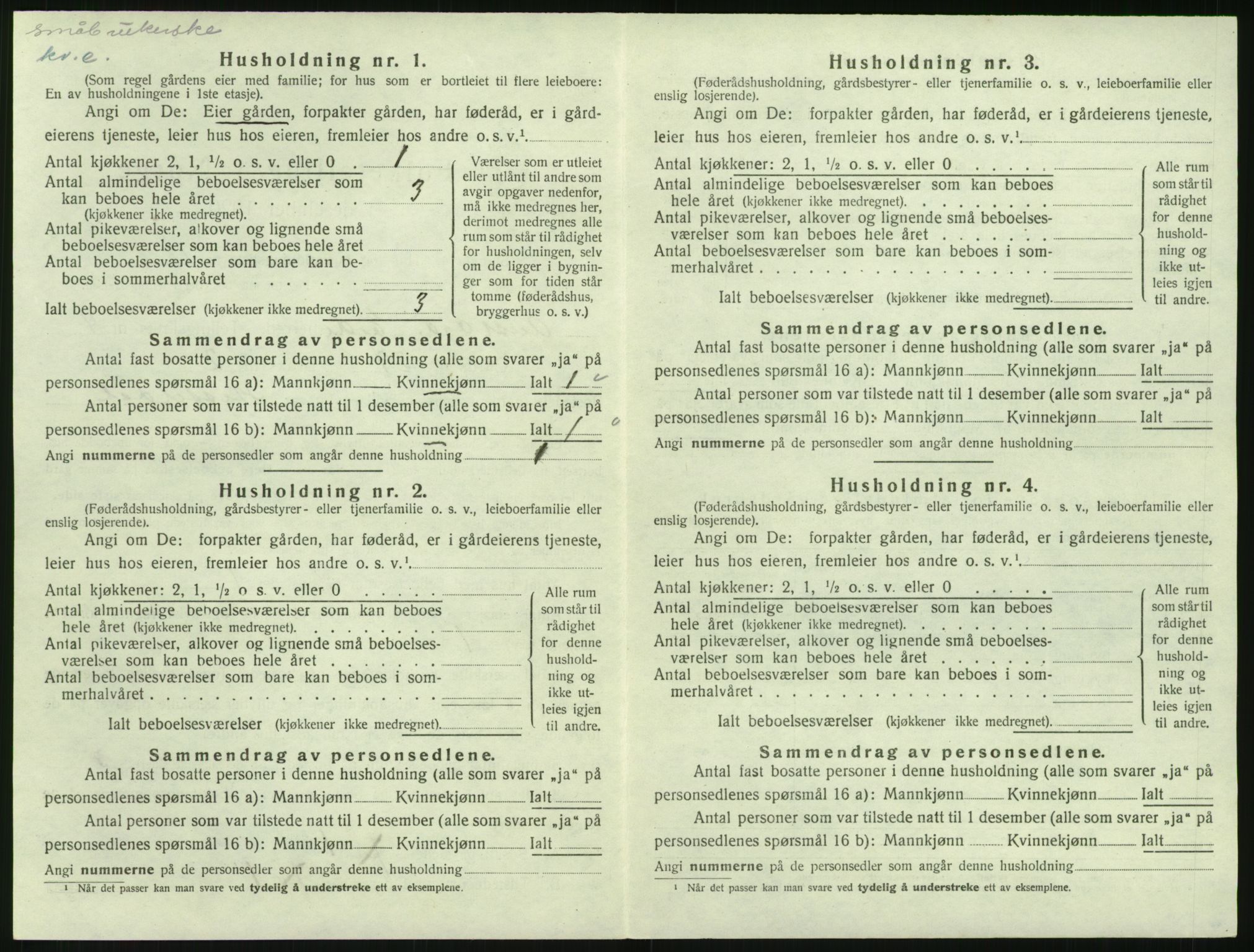 SAK, 1920 census for Eide, 1920, p. 321