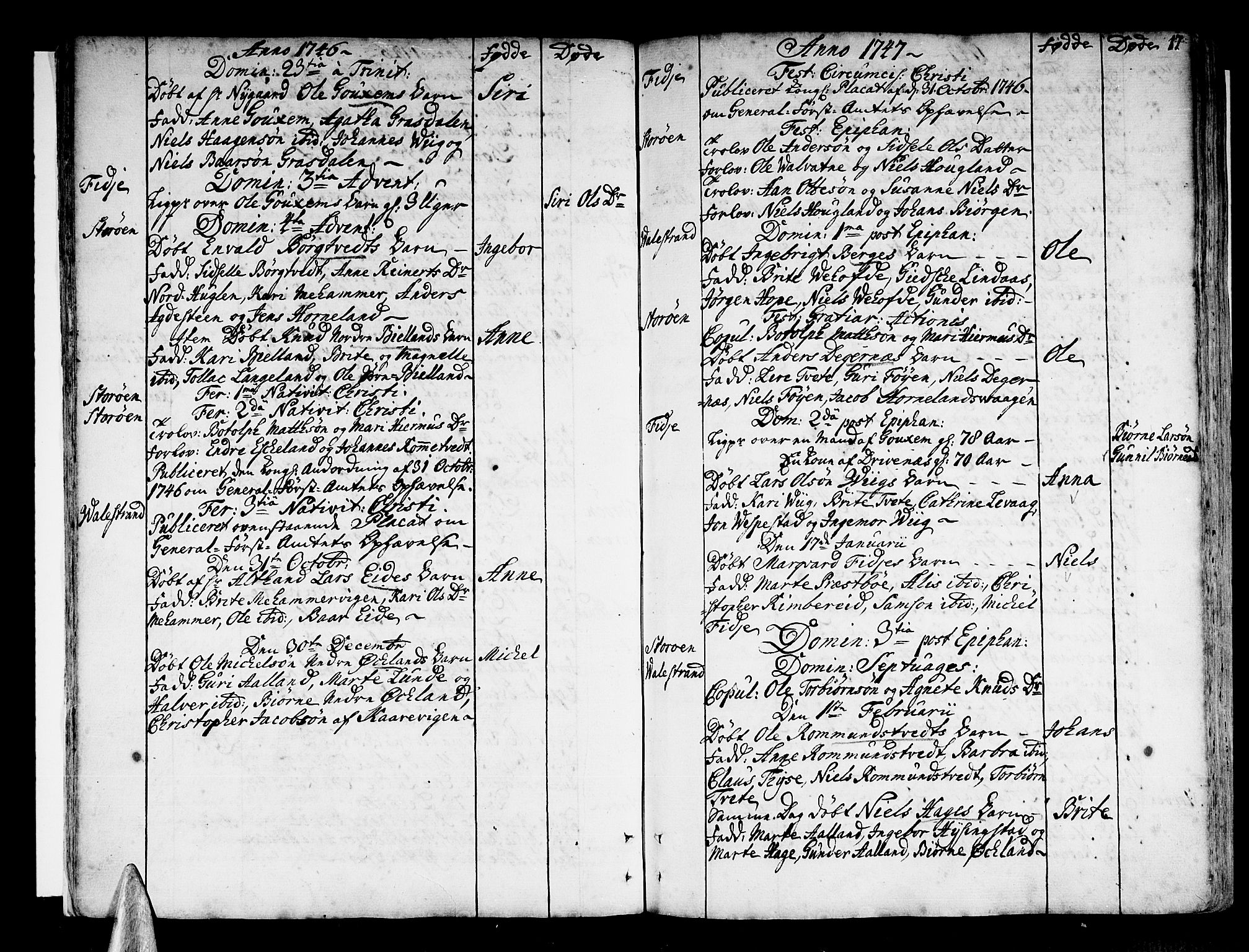 Stord sokneprestembete, SAB/A-78201/H/Haa: Parish register (official) no. A 2, 1744-1777, p. 17