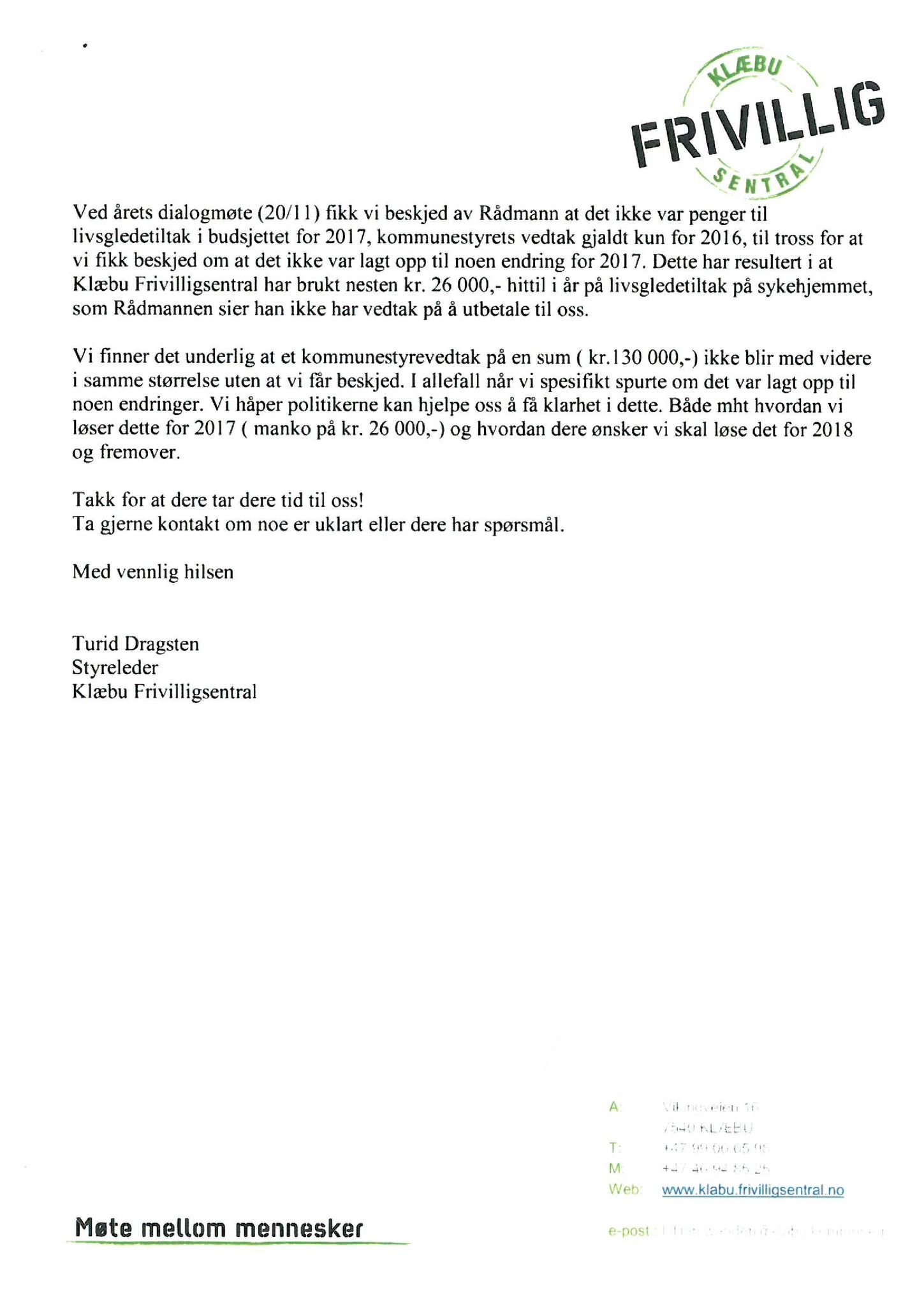 Klæbu Kommune, TRKO/KK/05-UOm/L009: Utvalg for omsorg - Møtedokumenter, 2018, p. 64