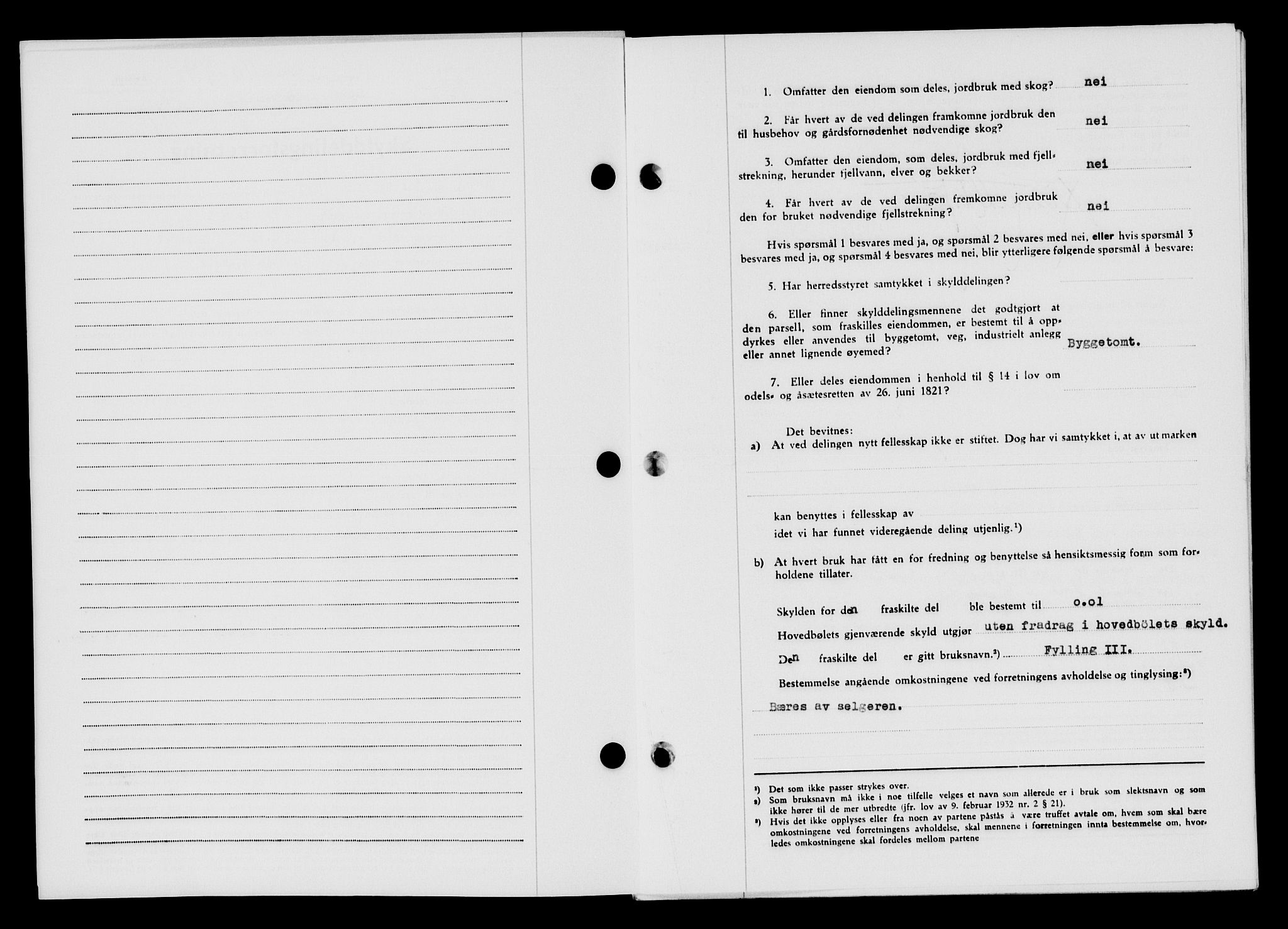 Lyngdal sorenskriveri, AV/SAK-1221-0004/G/Gb/L0663: Mortgage book no. A IX, 1948-1949, Diary no: : 110/1949