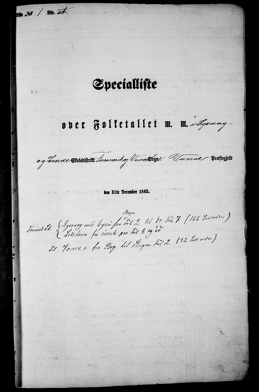 RA, 1865 census for Vanse/Vanse og Farsund, 1865, p. 18