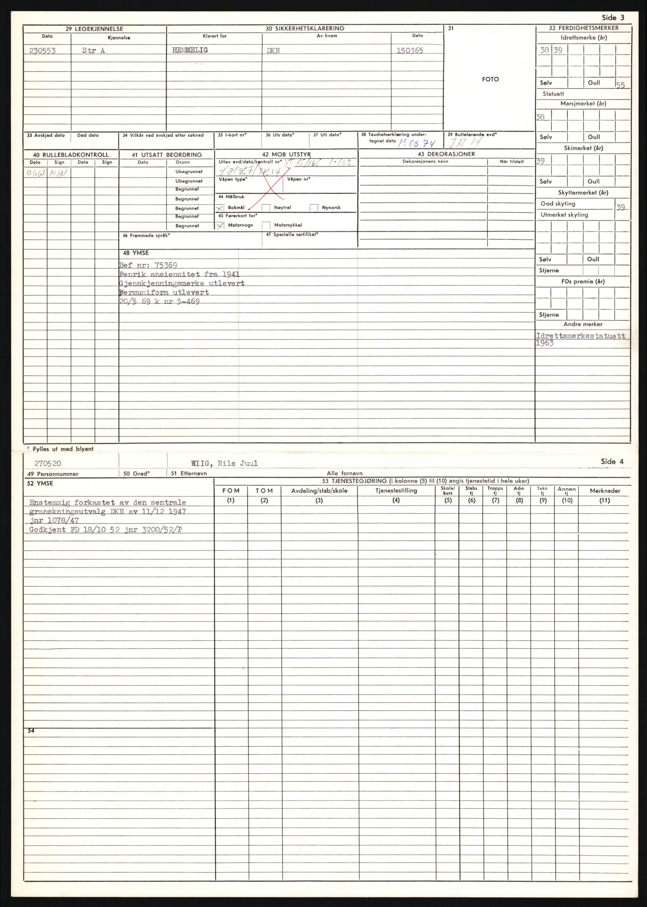 Forsvaret, Sør-Hålogaland landforsvar, AV/RA-RAFA-2552/P/Pa/L0303: Personellmapper for slettet personell, yrkesbefal og vernepliktig befal, født 1917-1920, 1936-1980, p. 699