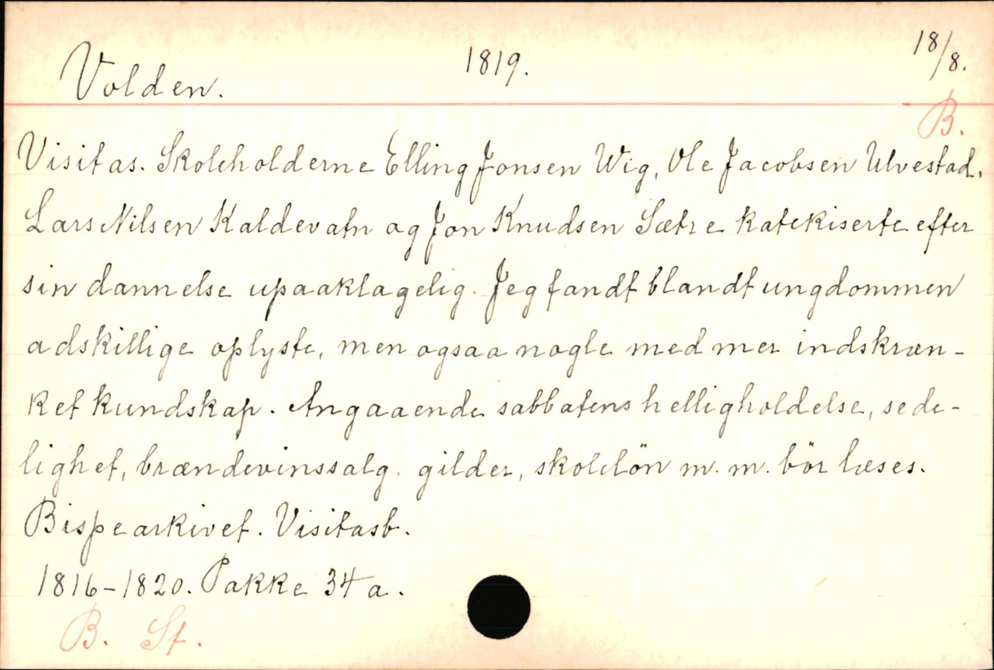 Haugen, Johannes - lærer, AV/SAB-SAB/PA-0036/01/L0001: Om klokkere og lærere, 1521-1904, p. 10713