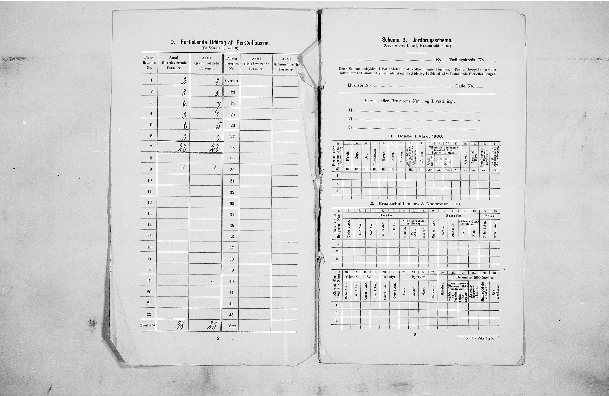 SAO, 1900 census for Kristiania, 1900, p. 51274