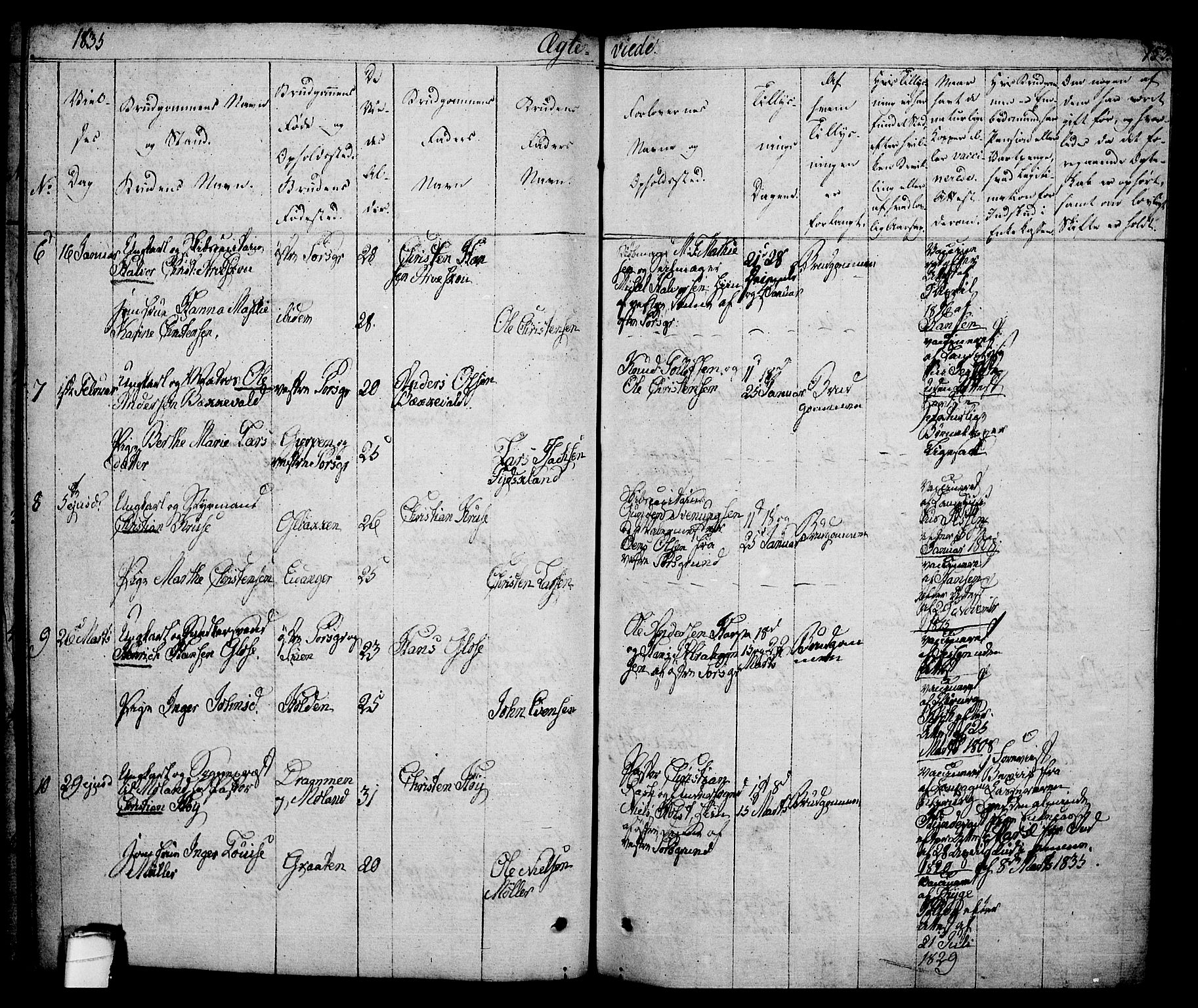 Porsgrunn kirkebøker , SAKO/A-104/F/Fa/L0005: Parish register (official) no. 5, 1828-1840, p. 153