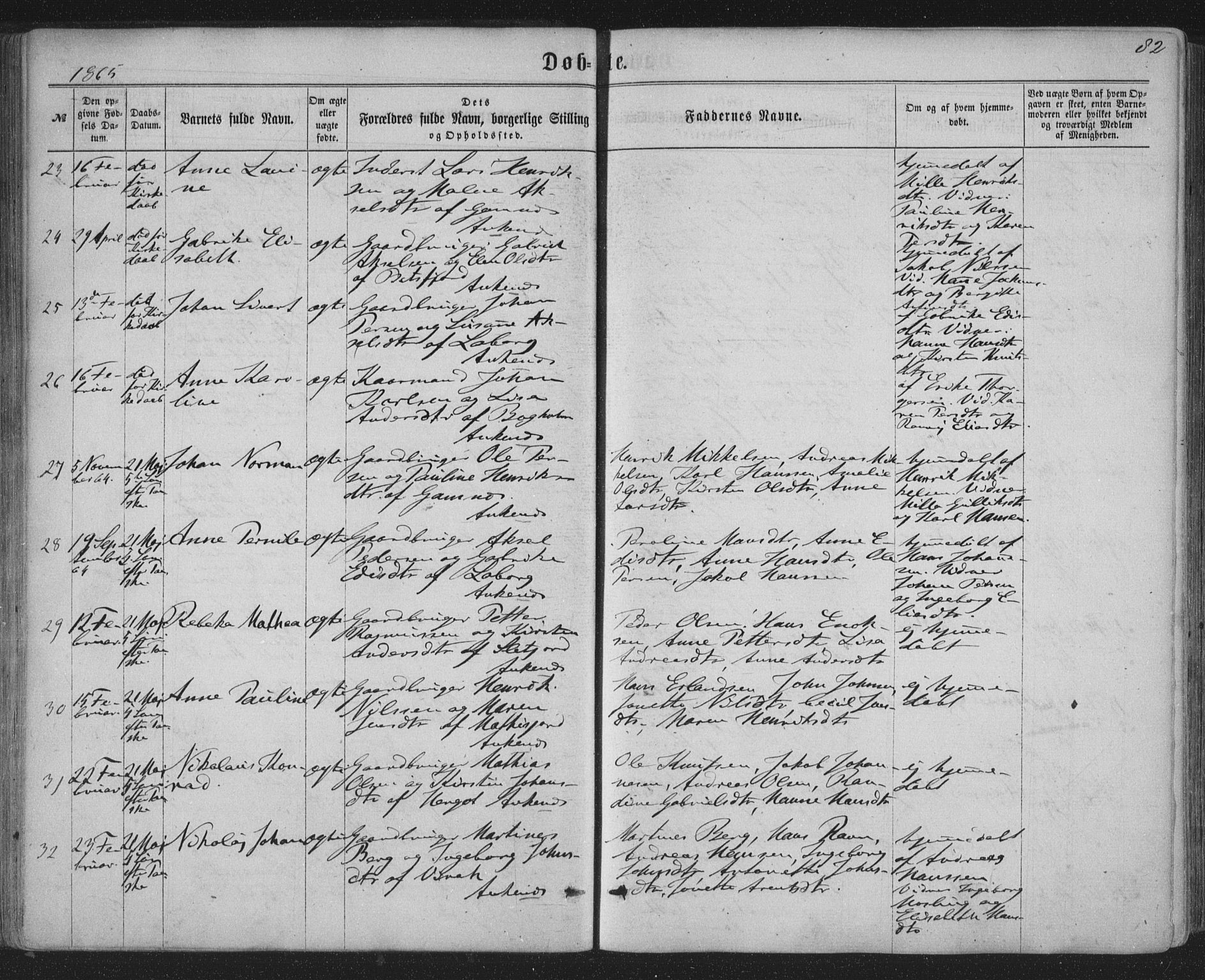 Ministerialprotokoller, klokkerbøker og fødselsregistre - Nordland, AV/SAT-A-1459/863/L0896: Parish register (official) no. 863A08, 1861-1871, p. 82