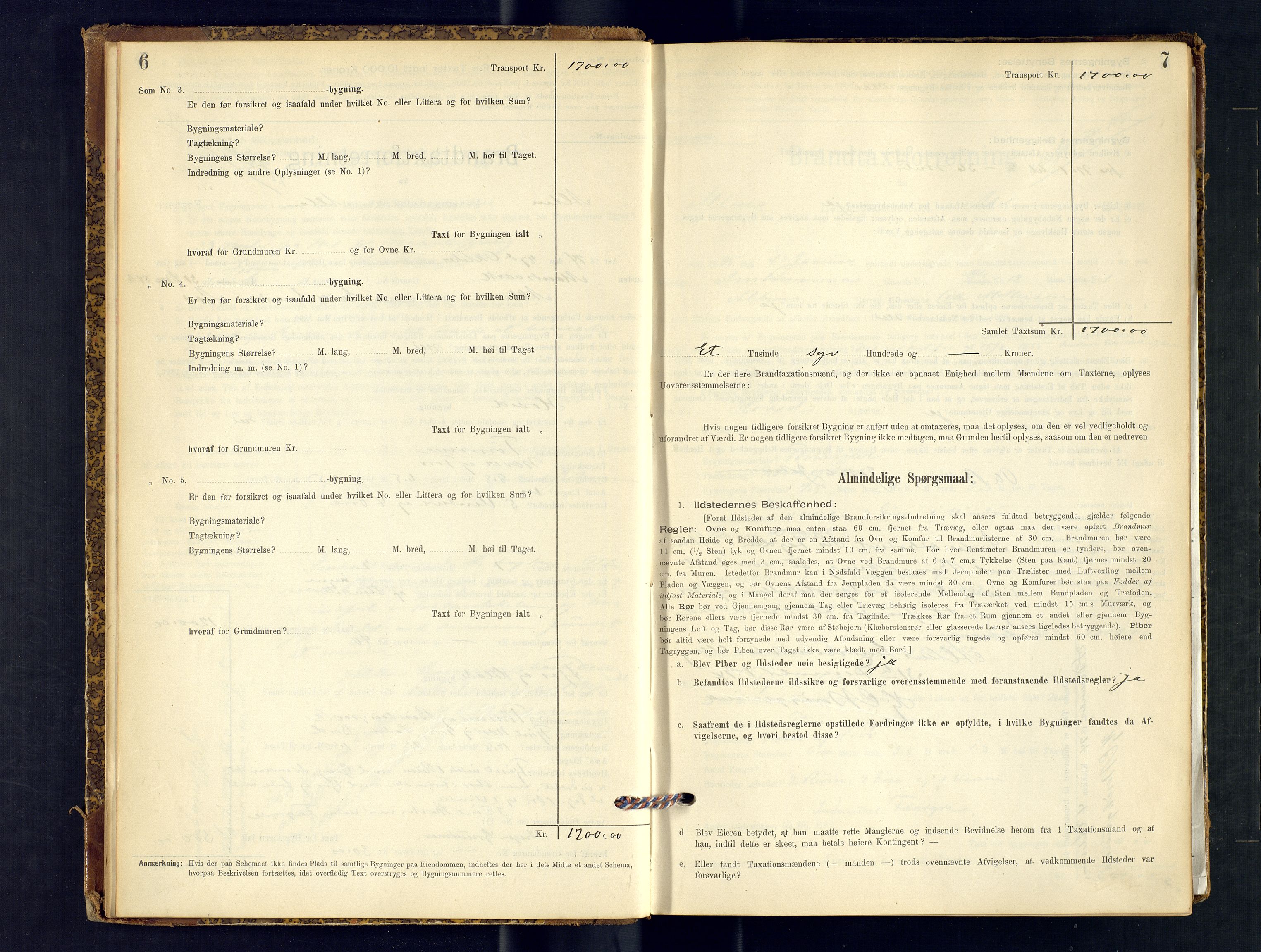 Alta lensmannskontor, AV/SATØ-S-1165/O/Ob/L0167: Branntakstprotokoll, 1894-1898, p. 6-7