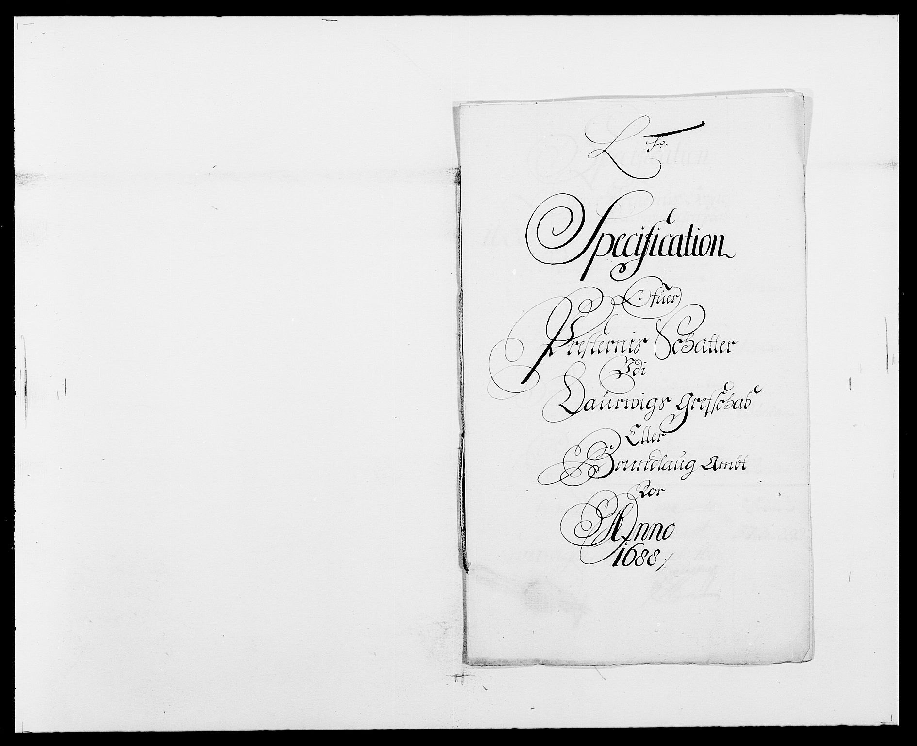 Rentekammeret inntil 1814, Reviderte regnskaper, Fogderegnskap, RA/EA-4092/R33/L1971: Fogderegnskap Larvik grevskap, 1688-1689, p. 125