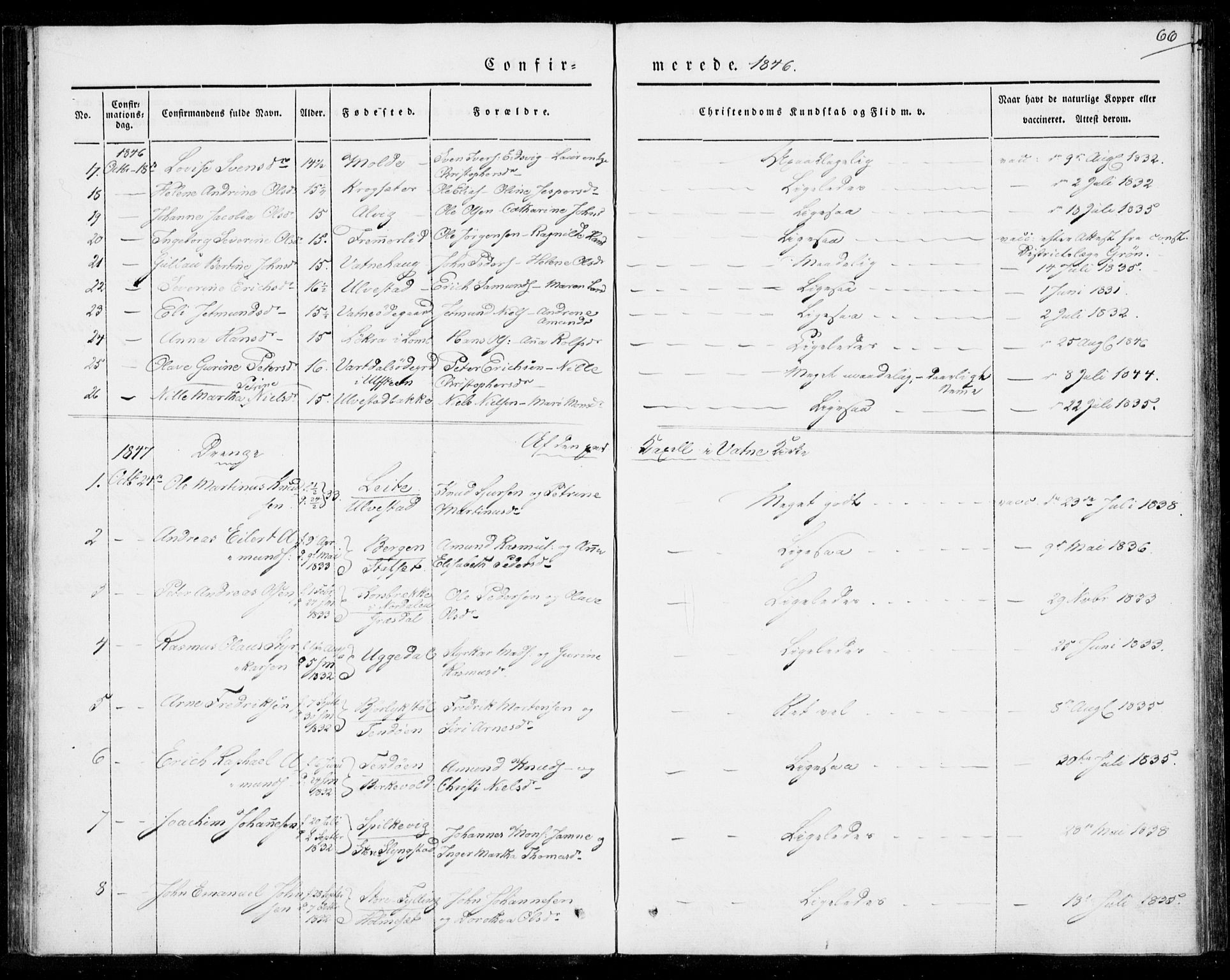 Ministerialprotokoller, klokkerbøker og fødselsregistre - Møre og Romsdal, AV/SAT-A-1454/524/L0352: Parish register (official) no. 524A04, 1838-1847, p. 66