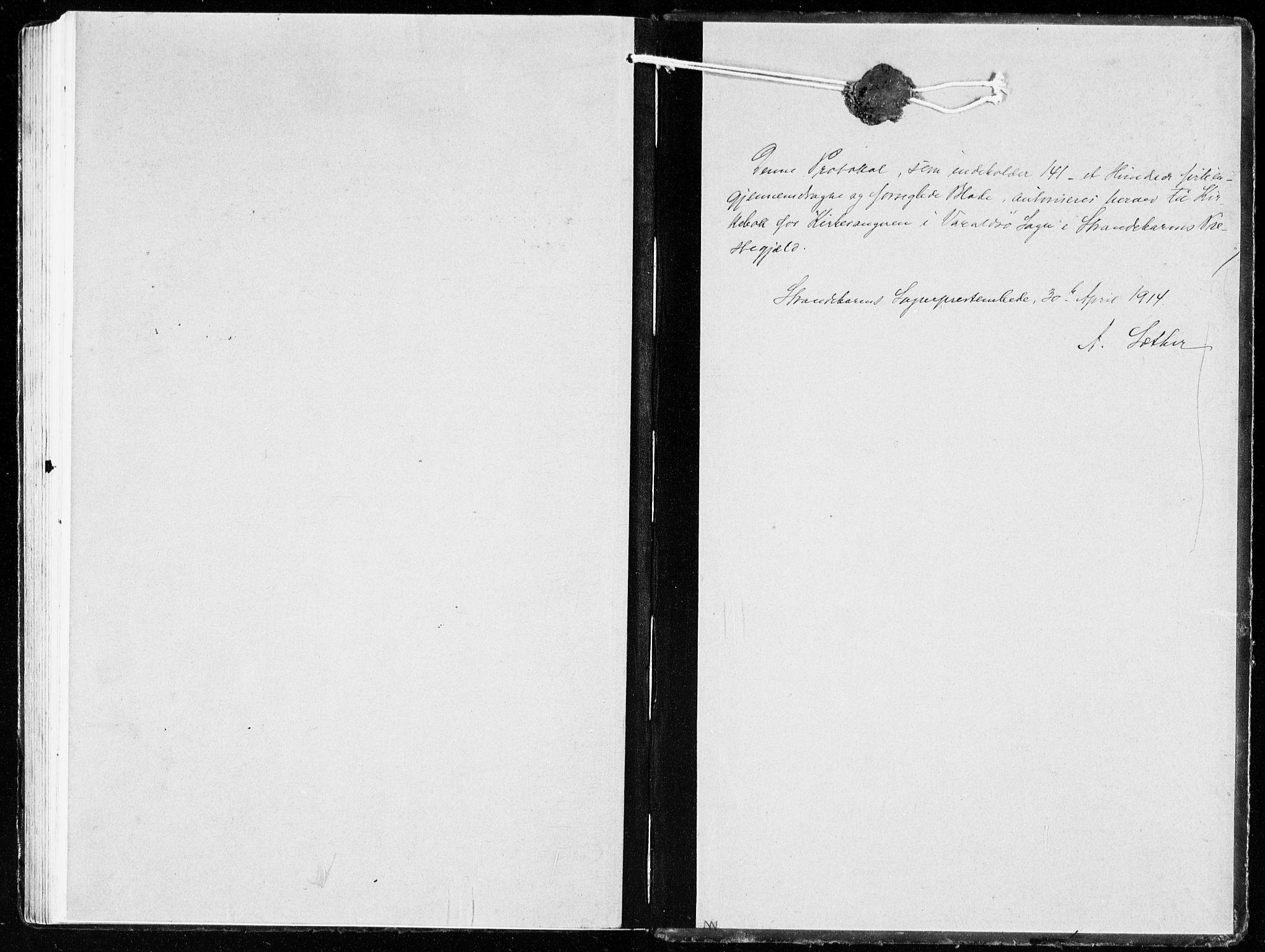 Strandebarm sokneprestembete, AV/SAB-A-78401/H/Hab: Parish register (copy) no. C  2, 1914-1935