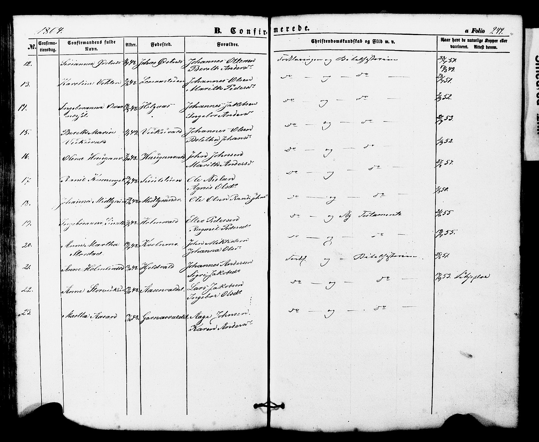 Ministerialprotokoller, klokkerbøker og fødselsregistre - Nord-Trøndelag, AV/SAT-A-1458/724/L0268: Parish register (copy) no. 724C04, 1846-1878, p. 244