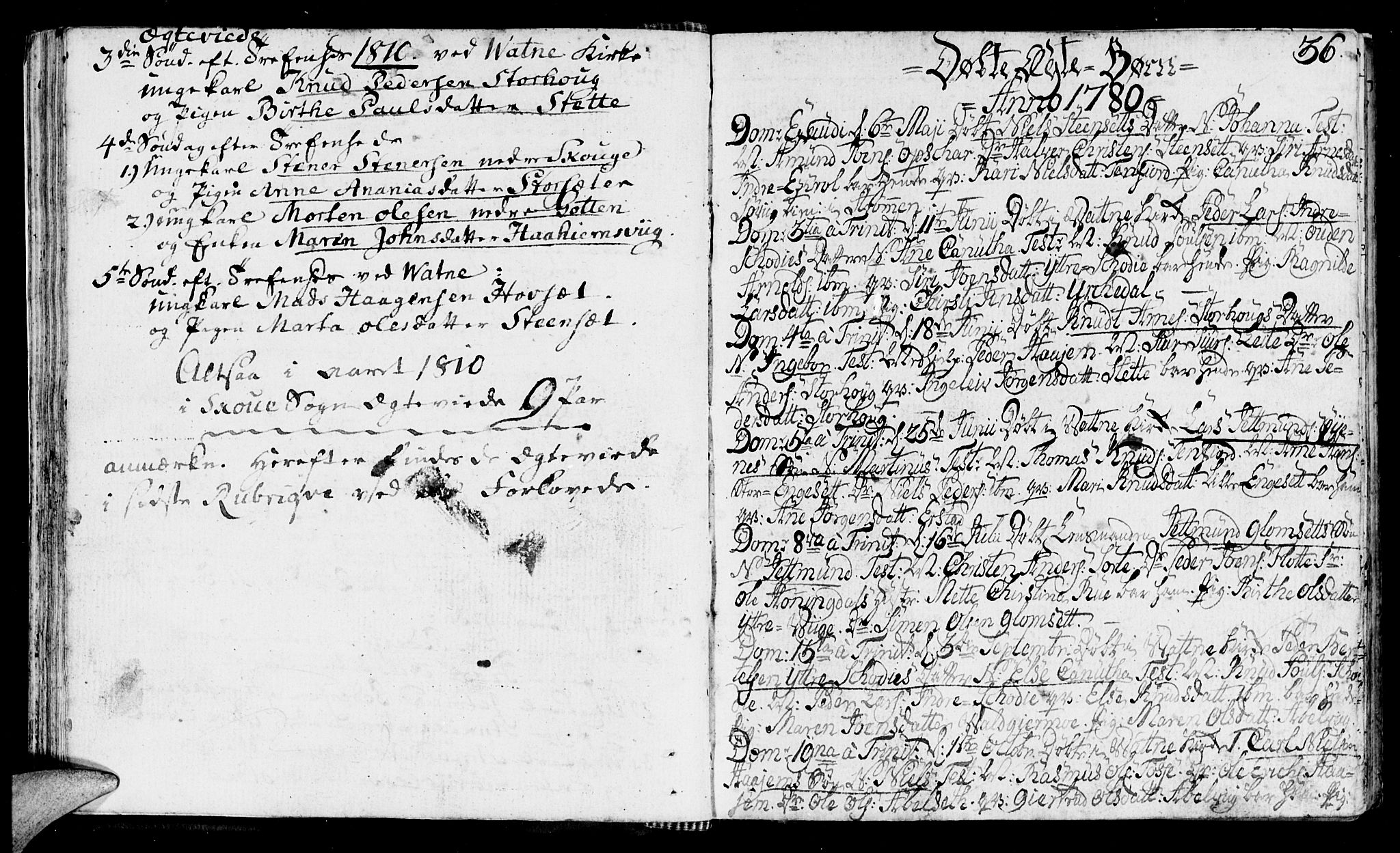 Ministerialprotokoller, klokkerbøker og fødselsregistre - Møre og Romsdal, AV/SAT-A-1454/524/L0350: Parish register (official) no. 524A02, 1780-1817, p. 36