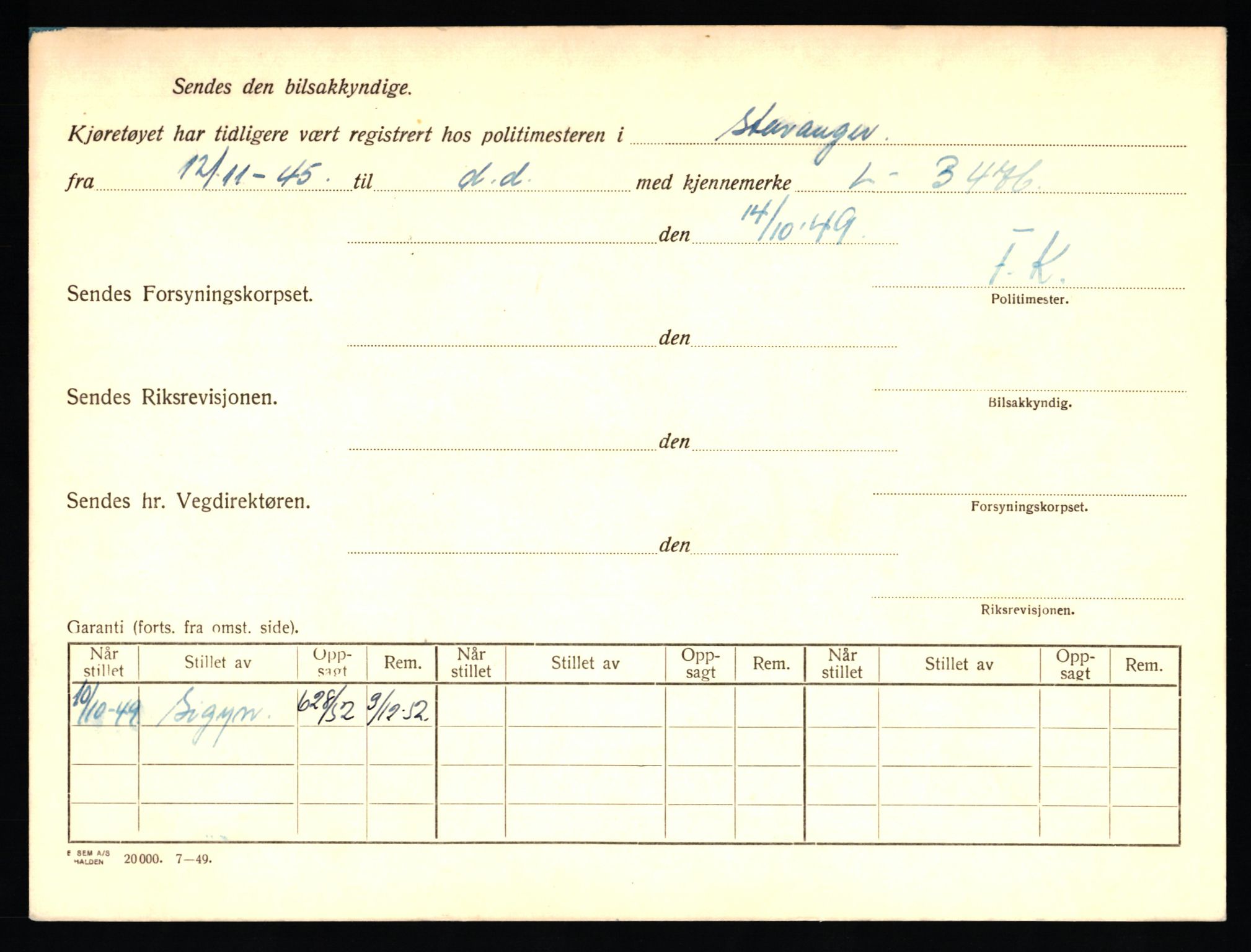 Stavanger trafikkstasjon, AV/SAST-A-101942/0/F/L0014: L-5080 - L-5499, 1930-1971, p. 180