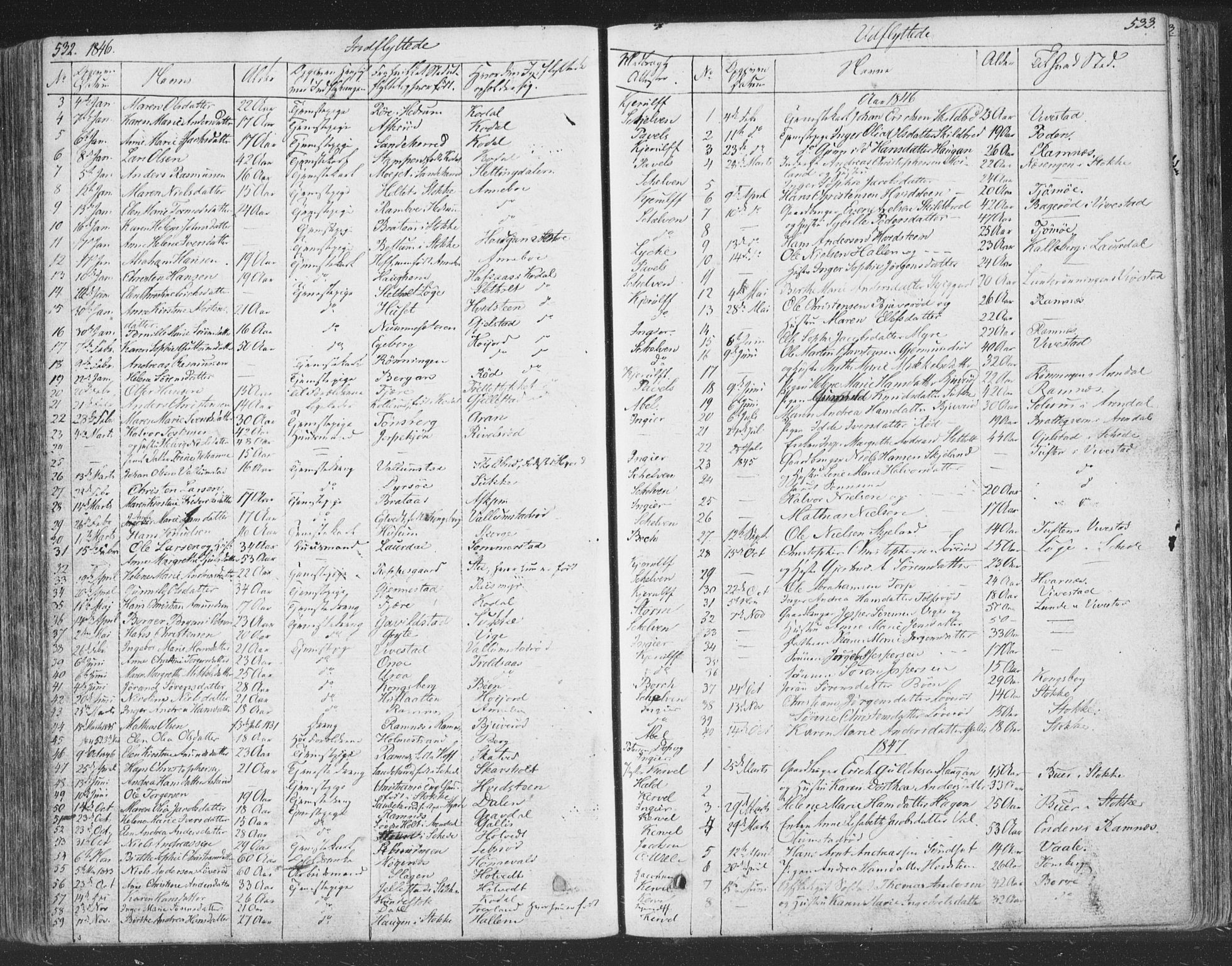 Andebu kirkebøker, AV/SAKO-A-336/F/Fa/L0004: Parish register (official) no. 4, 1829-1856, p. 532-533