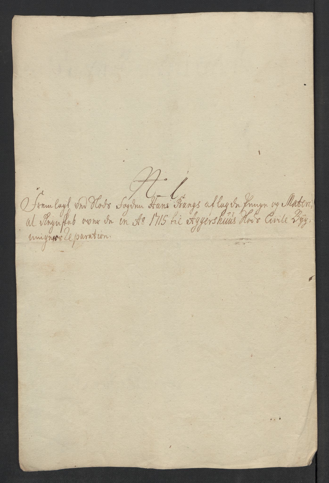 Rentekammeret inntil 1814, Reviderte regnskaper, Fogderegnskap, RA/EA-4092/R10/L0453: Fogderegnskap Aker og Follo, 1715, p. 307